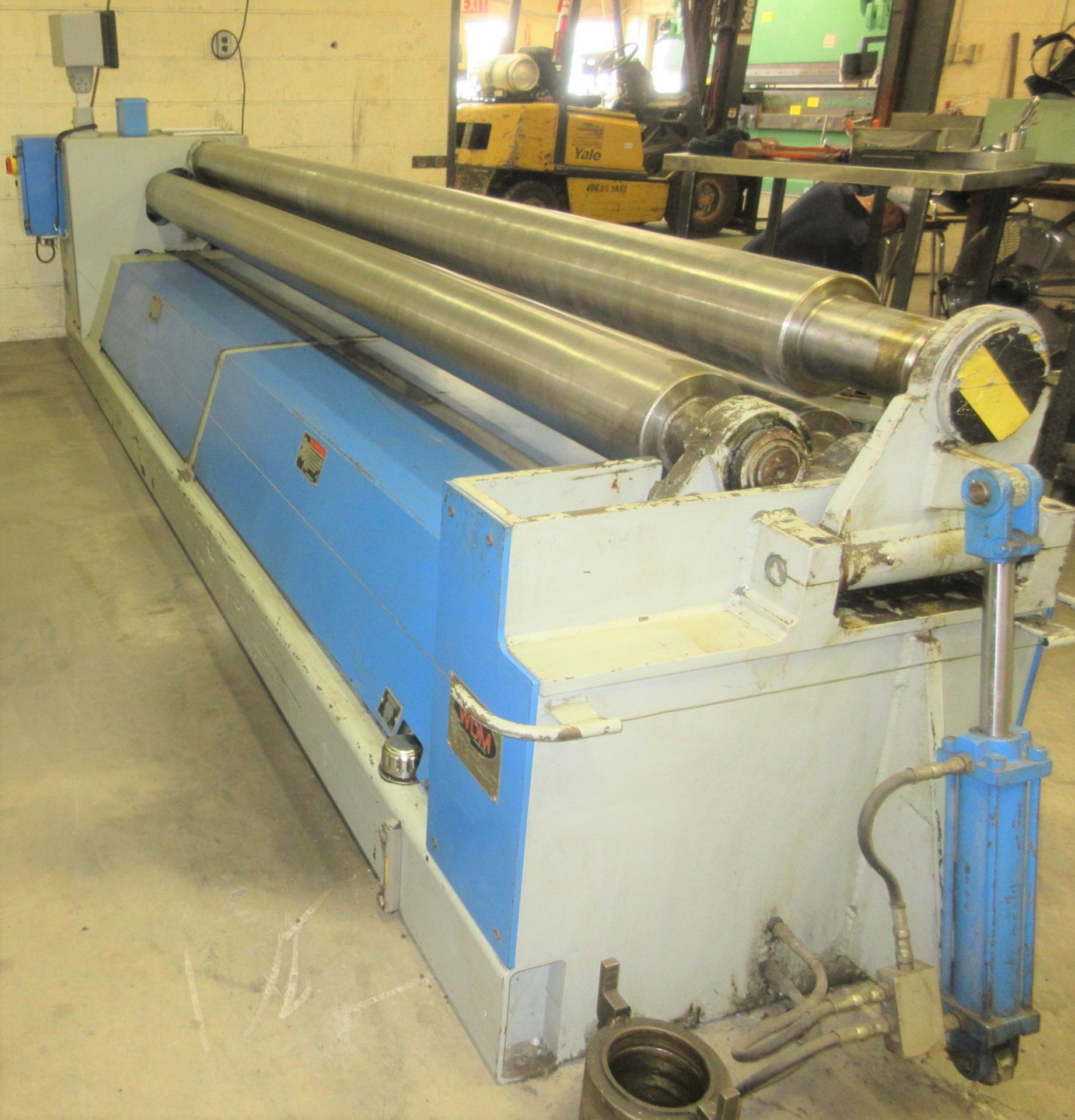 2000 WDM HIP-7-12 HYDRAULIC INITIAL PINCH PLATE ROLLS, 7” ROLL DIA., 12’ X 11GA CAP., 5HP, AIR DROP, - Image 10 of 11