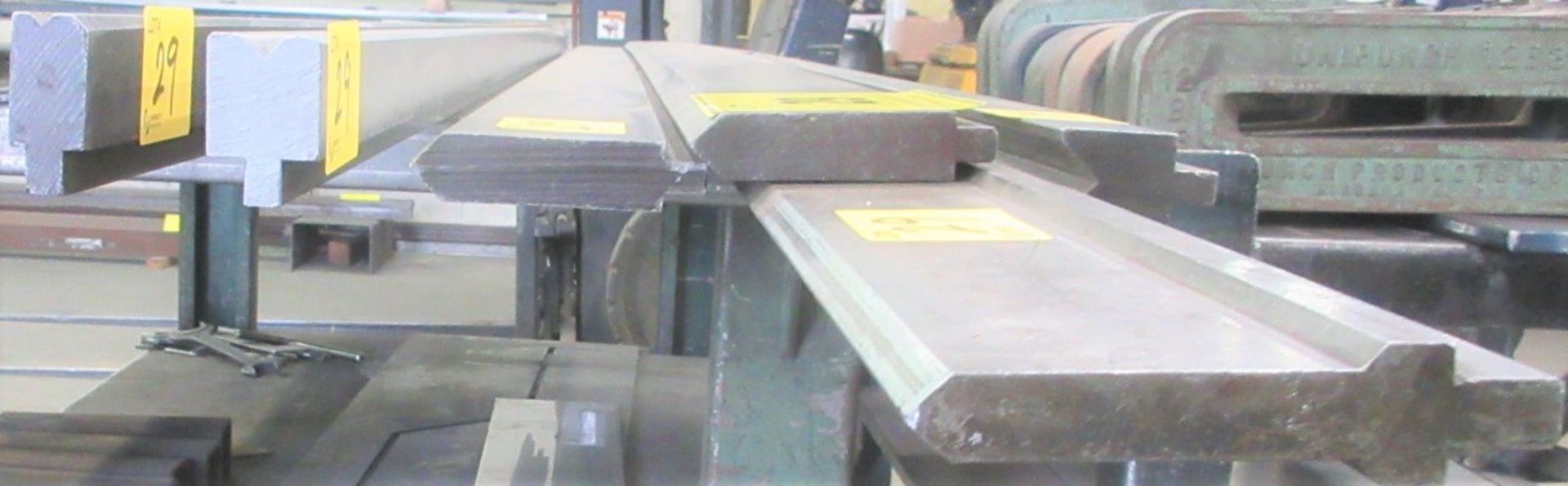 LOT OF (6) PRESS BRAKE DIES ((3) 10'L - 10-1/2'L BOTTOMS, (1) 12'L TOP, (2) 10'L TOPS) - Image 3 of 4