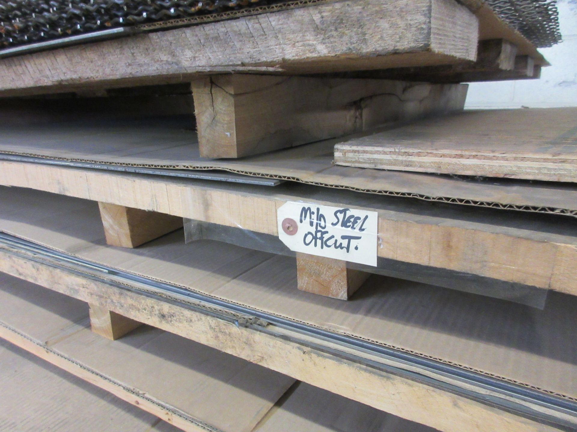 LOT OF (2) STACKED PALLETS OF ASST. 4' X 10' SHEET METAL, ALUMINUM, STAINLESS, STEEL (SPECS IN - Image 4 of 14