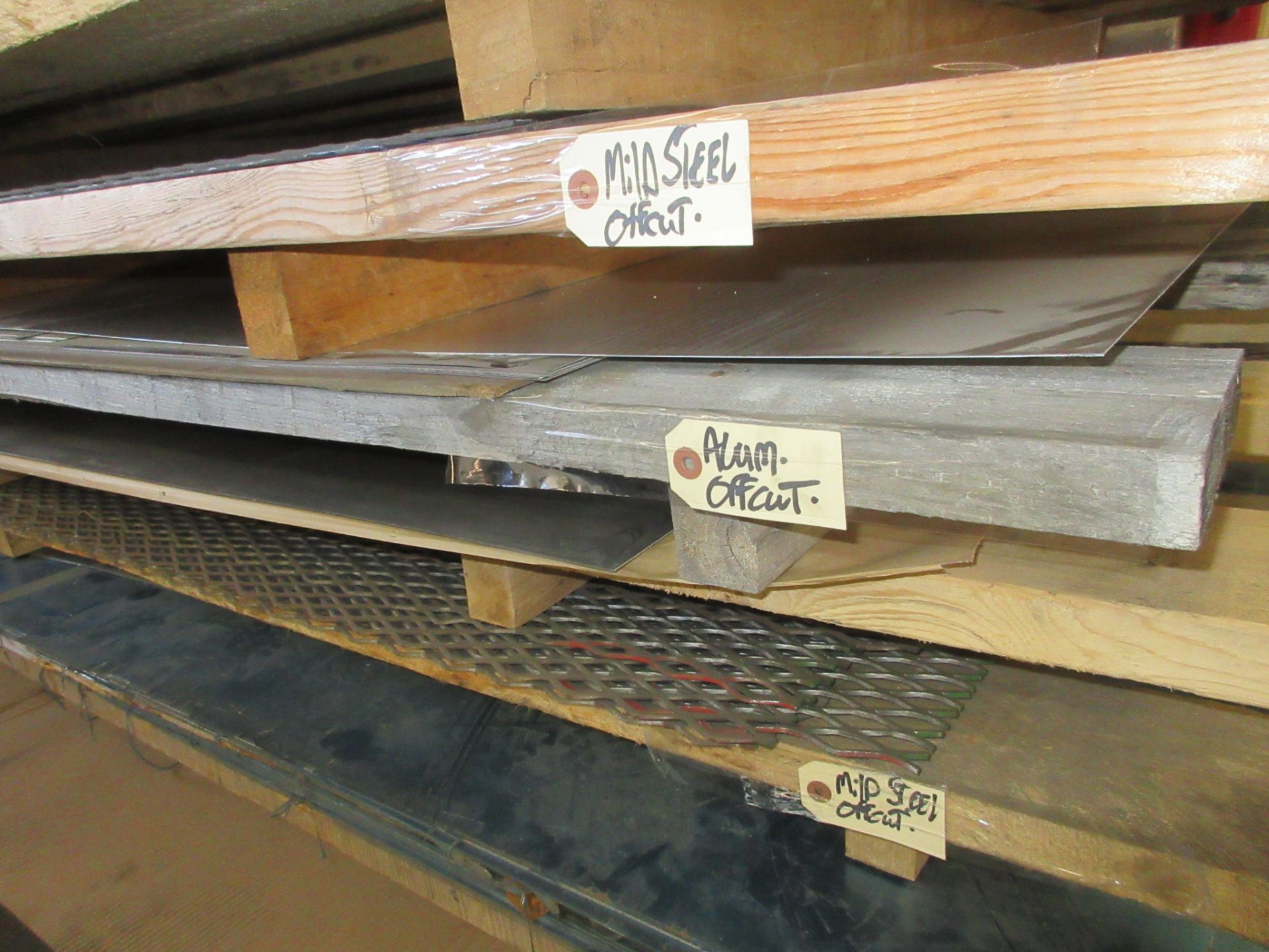 LOT OF (2) STACKED PALLETS OF ASST. 4' X 10' SHEET METAL, ALUMINUM, STAINLESS, STEEL (SPECS IN - Image 12 of 14