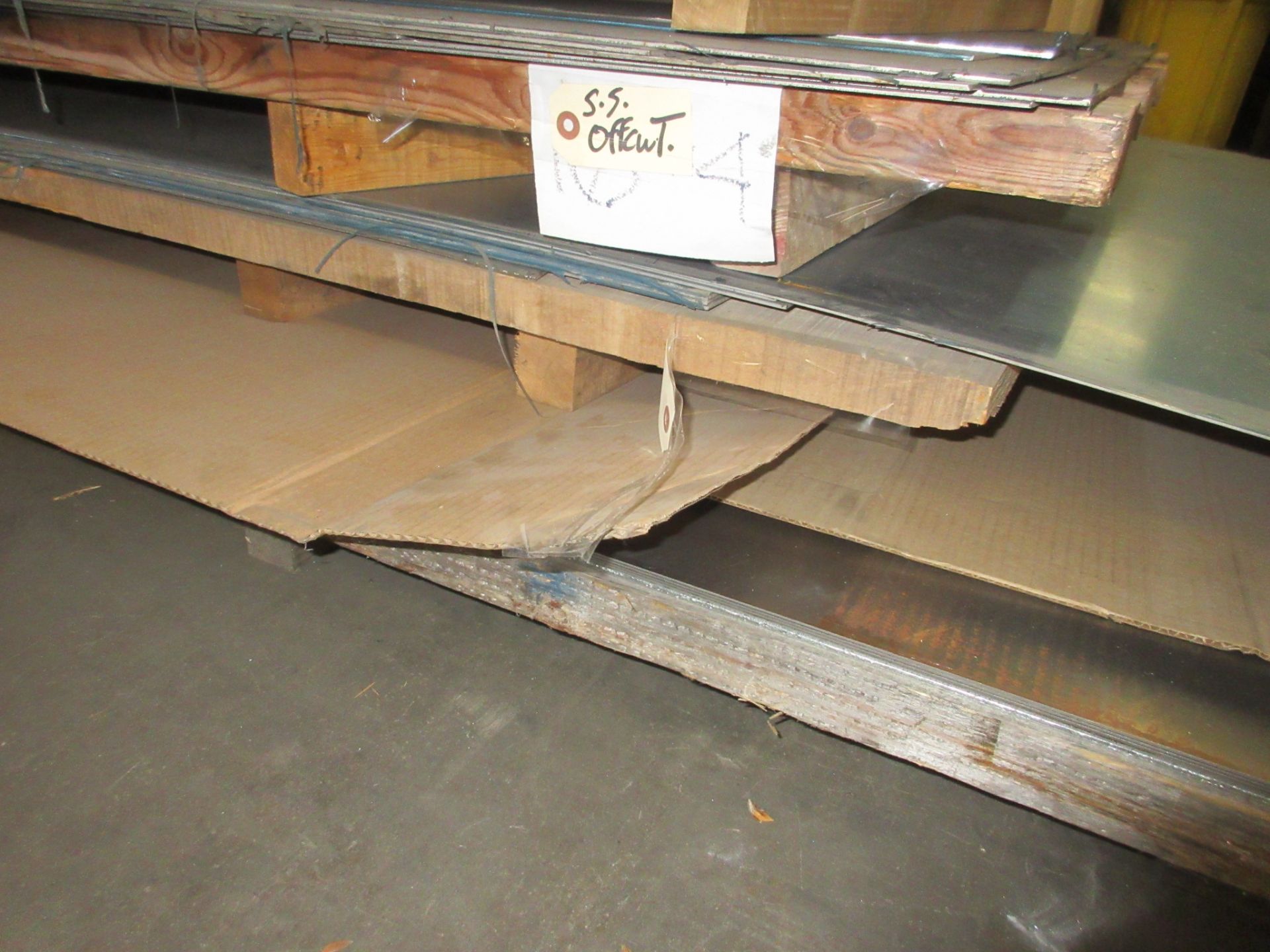 LOT OF (2) STACKED PALLETS OF ASST. 4' X 10' SHEET METAL, ALUMINUM, STAINLESS, STEEL (SPECS IN - Image 14 of 14