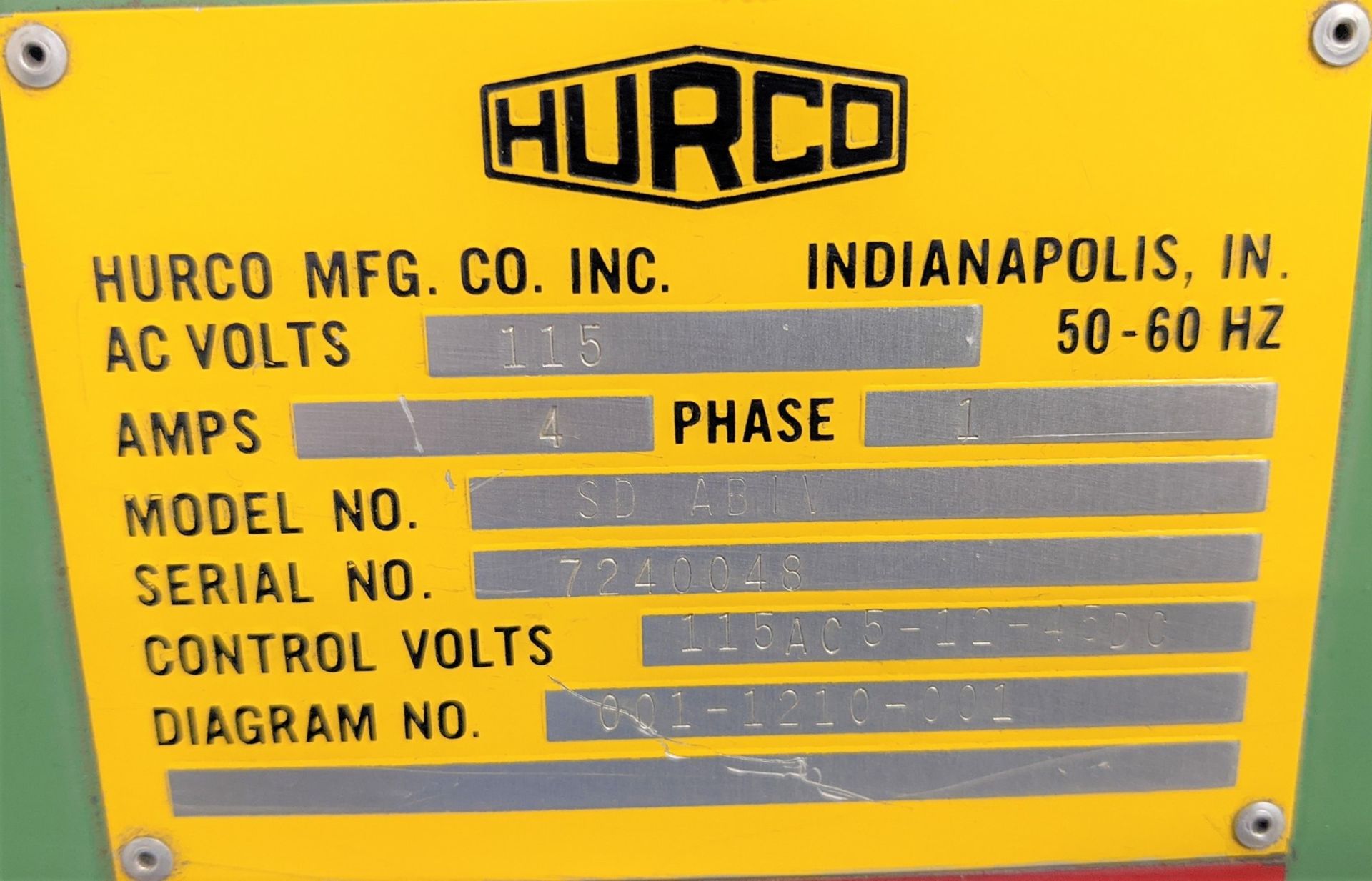 PROMECAM RG-80-30 HYDRAULIC PRESS BRAKE, 10’ X 88-TON CAP., HURCO AUTOBEND IV CNC BACK GAUGE, S/N - Image 10 of 21