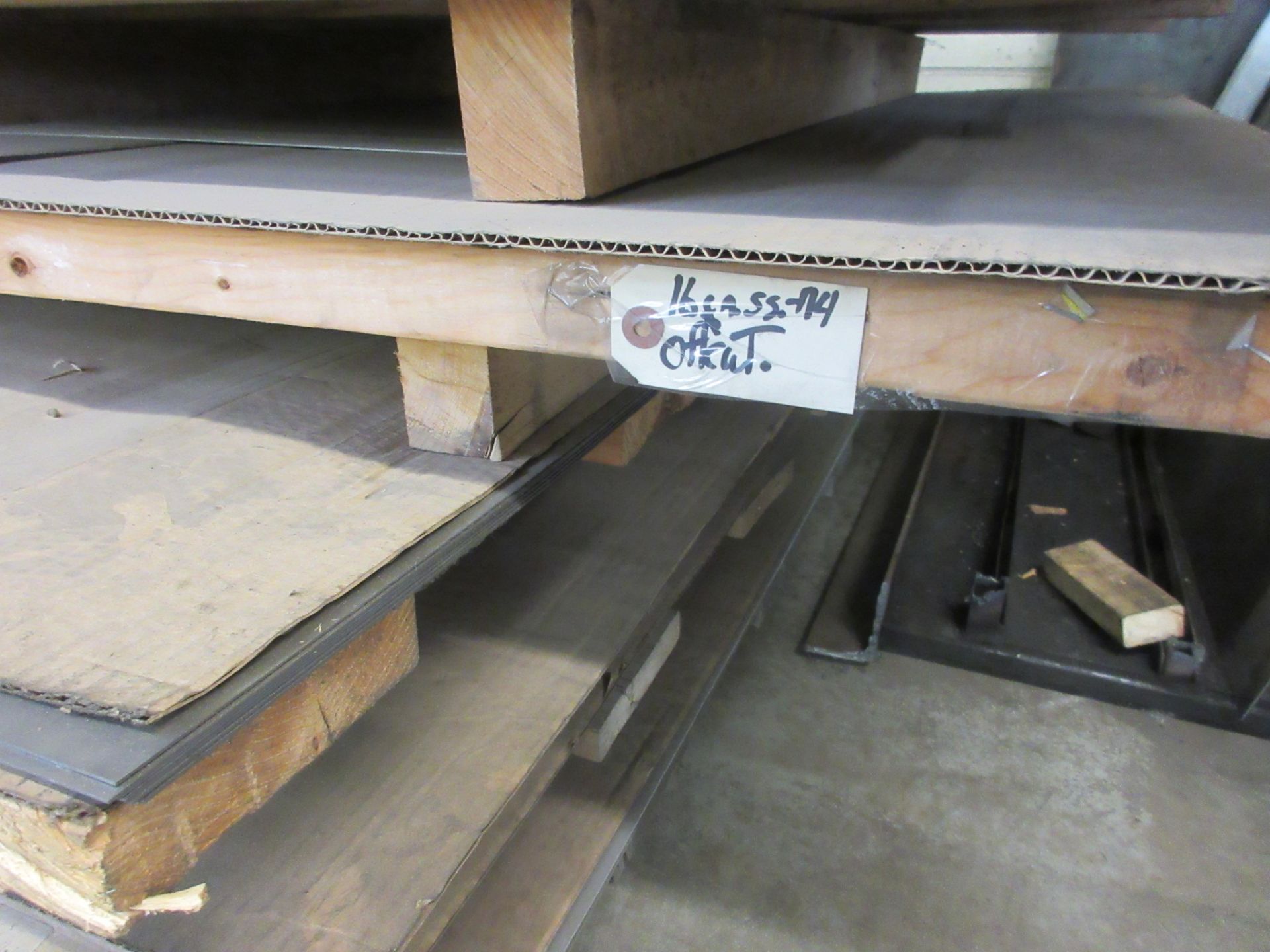 LOT OF (2) STACKED PALLETS OF ASST. 4' X 10' SHEET METAL, ALUMINUM, STAINLESS, STEEL (SPECS IN - Image 6 of 14