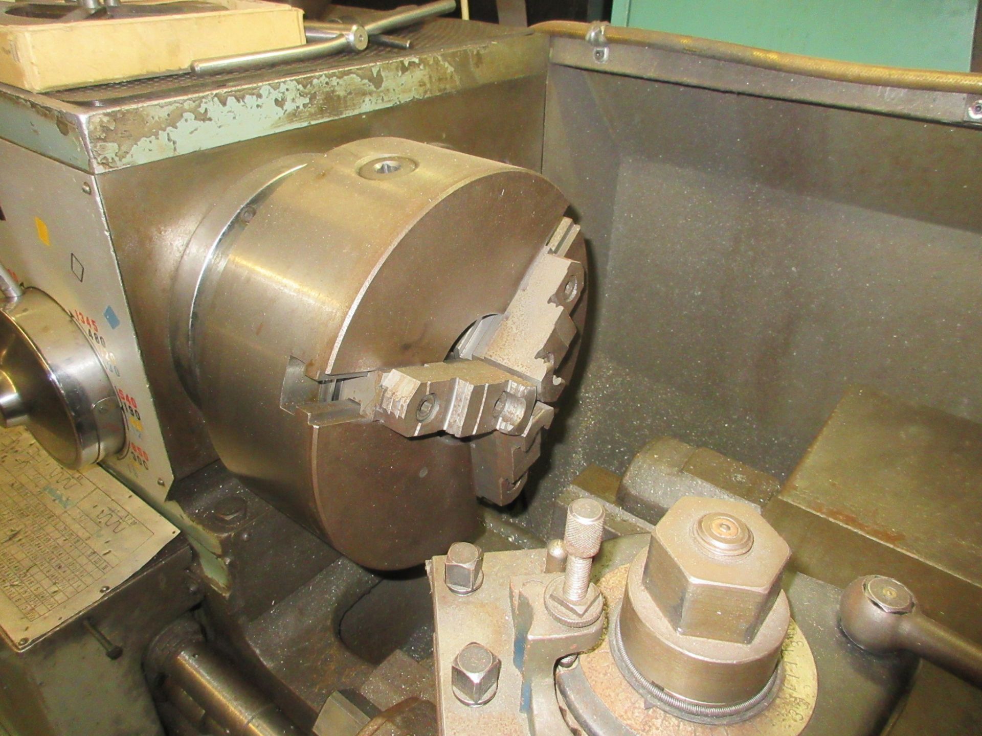 GWM S1 LATHE, 12” 3-JAW CHUCK, 20” SWING, 80” BED, 65” BETWEEN CENTERS, TAILSTOCK, TOOL POST, SPEEDS - Image 8 of 17