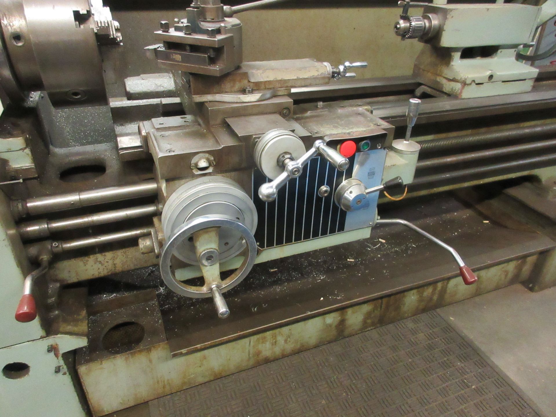 GWM S1 LATHE, 12” 3-JAW CHUCK, 20” SWING, 80” BED, 65” BETWEEN CENTERS, TAILSTOCK, TOOL POST, SPEEDS - Image 13 of 17