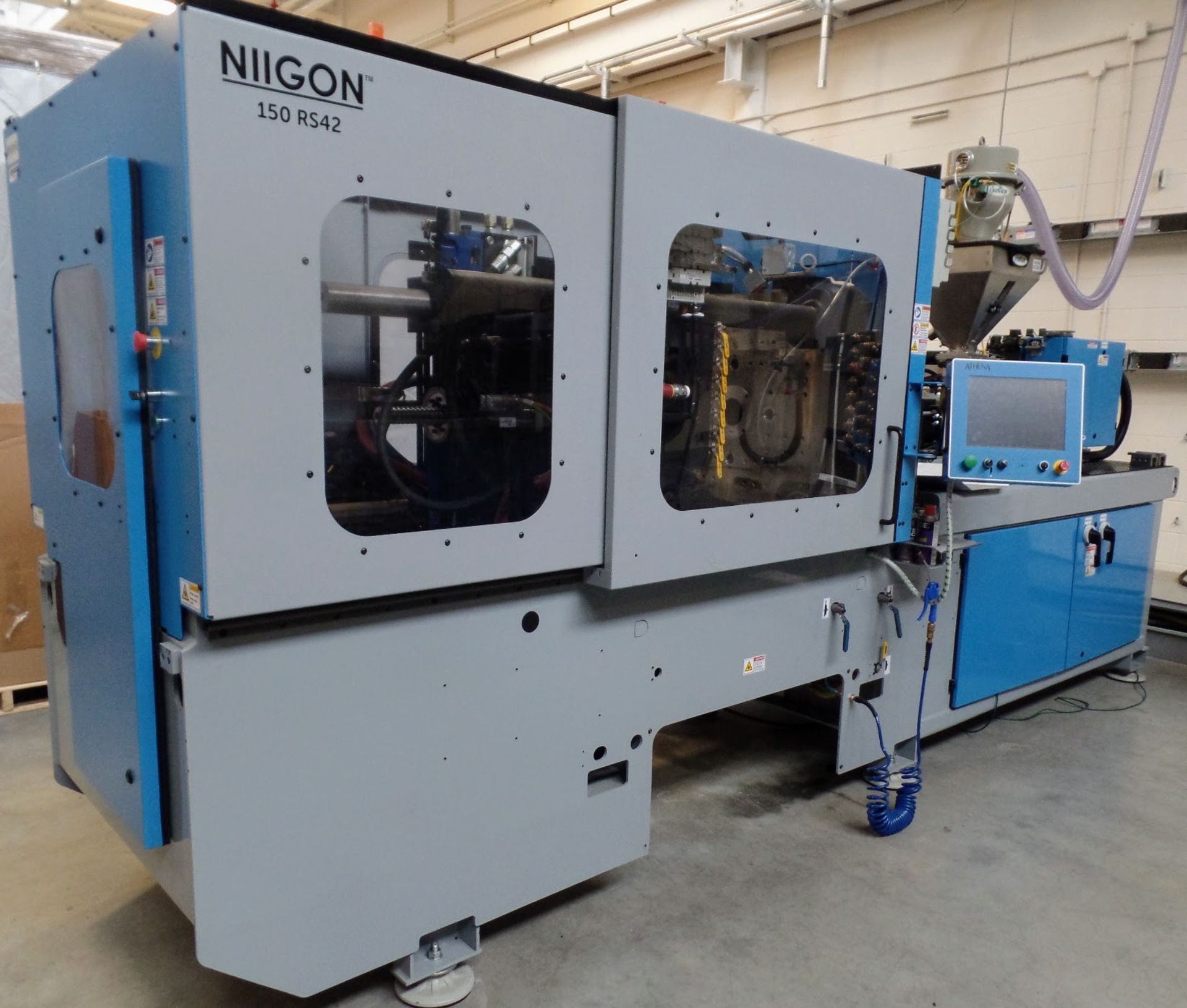 2015 NIIGON A150RS 42/42 HORIZONTAL INJECTION MOLDING MACHINE, 170 TON CAPACITY, 7.4 OZ SHOT SIZE