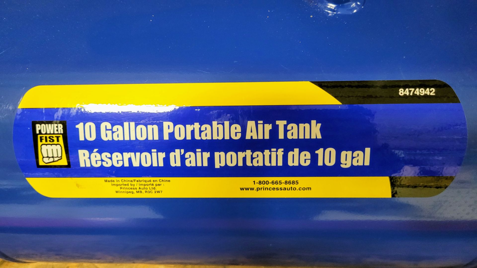 LOT - OF (5) 10 GALLON PORTABLE AIR TANKS (LOCATED UPSTAIRS IN BUILDING 372) - Image 2 of 2