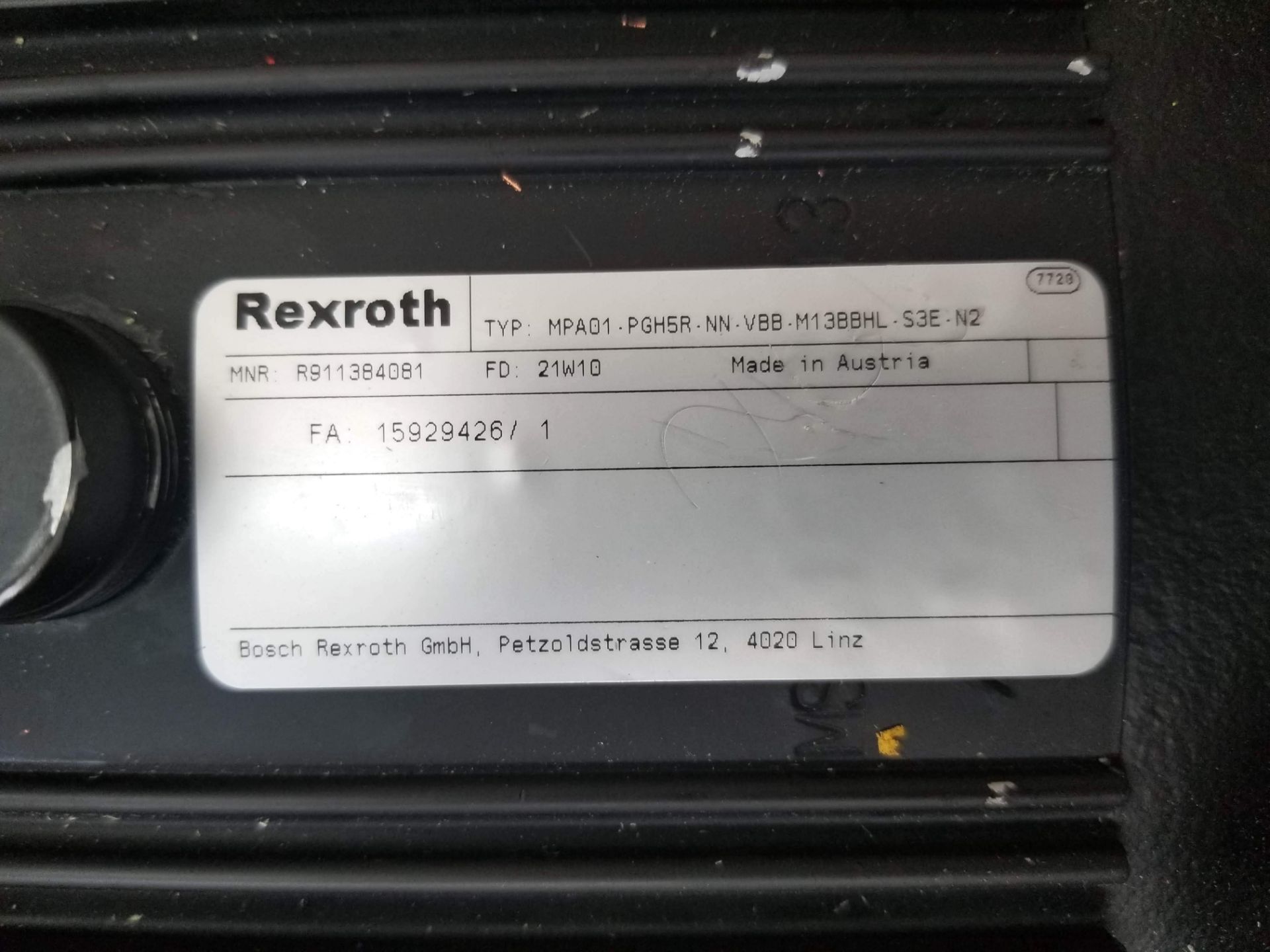 BOSCH REXROTH 63CC PUMP/MSK133C MOTOR PACKAGE- CLOSED COUPLED - Image 3 of 5