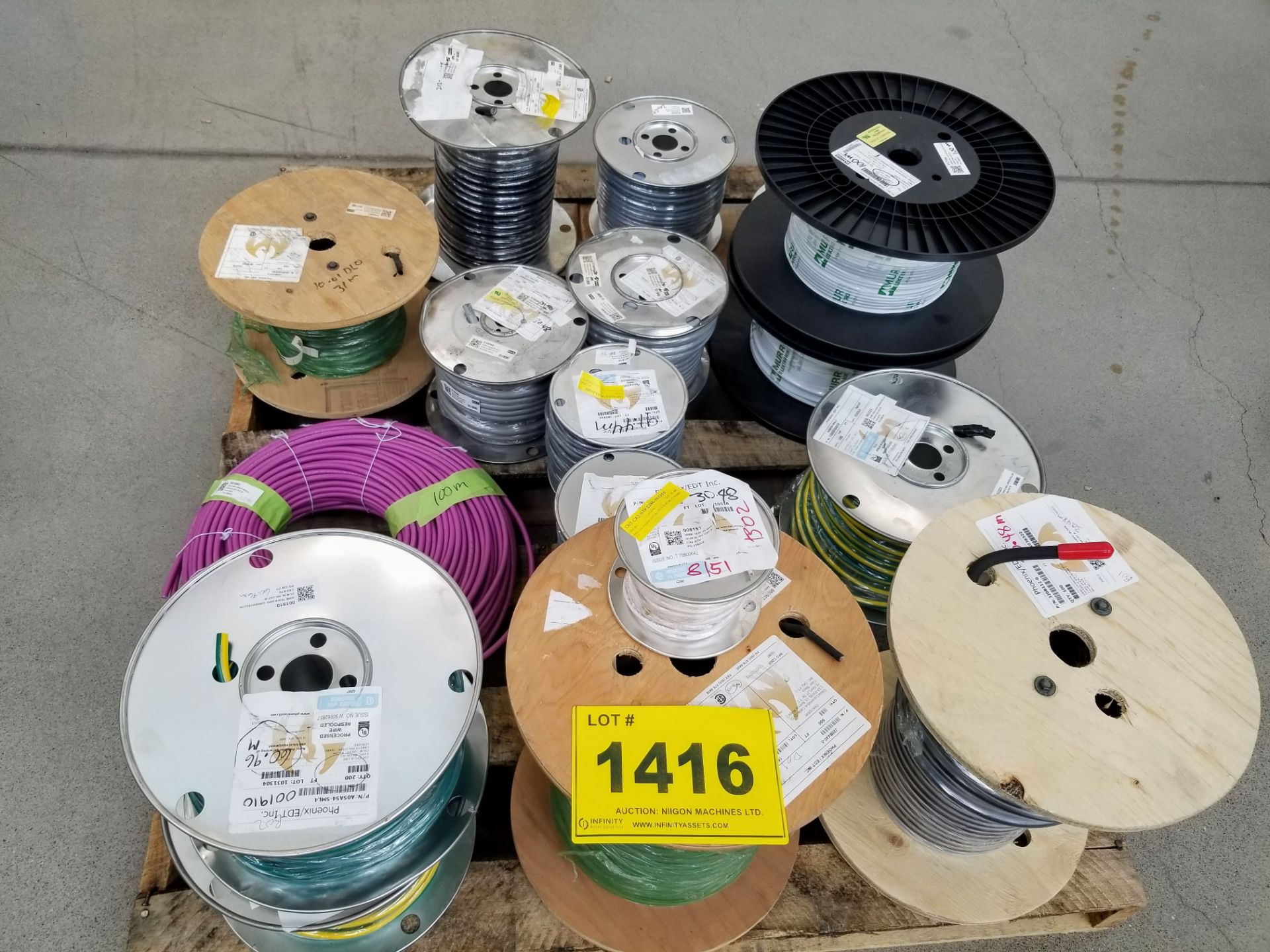 LOT - PALLET OF ASSORTED CABLES