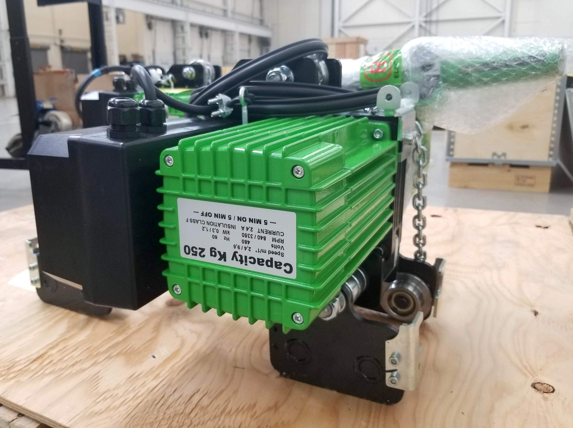 R.W.M. 250KG CAP. 3 PHASE ELECTRIC CHAIN HOIST 480V - Image 2 of 4