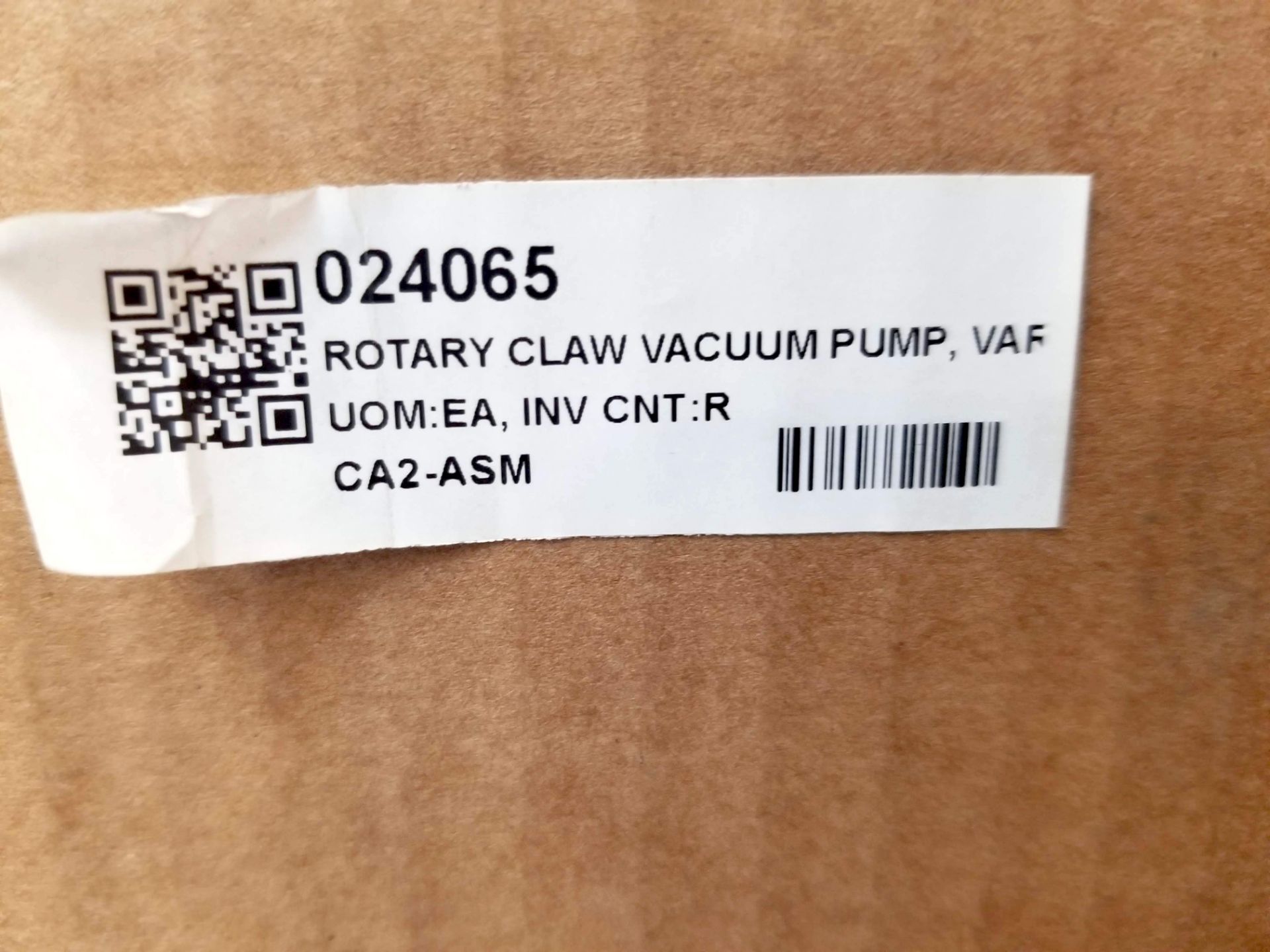 BUSCH MINK MV 008 C ROTARY CLAW VACUUM PUMP, VARIABLE FLOW - Image 4 of 4