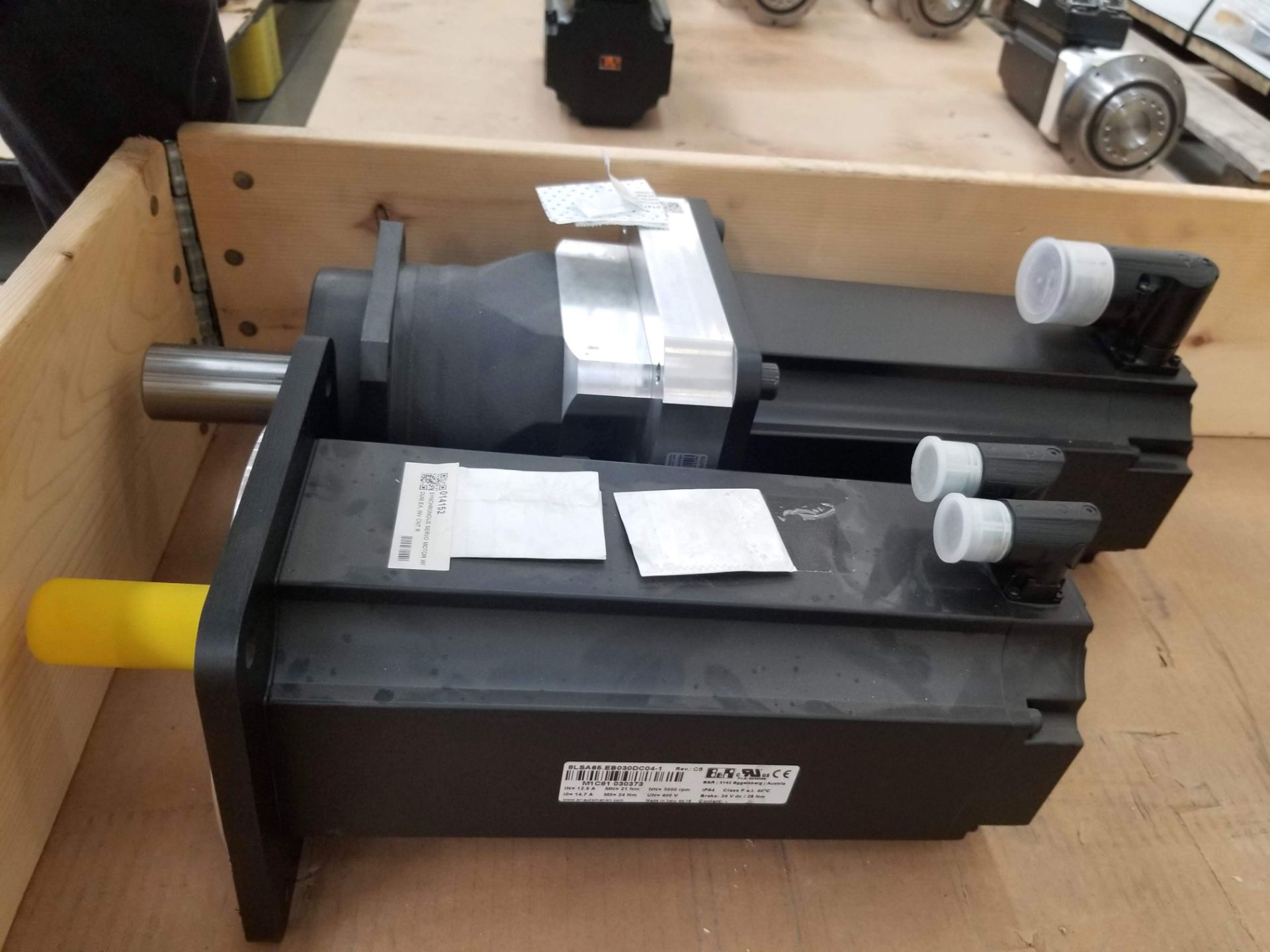 LOT - (6) B&R MOTOR & GEARBOX, SHUTTER N350. MOTOR & GEARBOX ROBOT. SERVOMOTOR AND GEARBOX. - Image 17 of 21