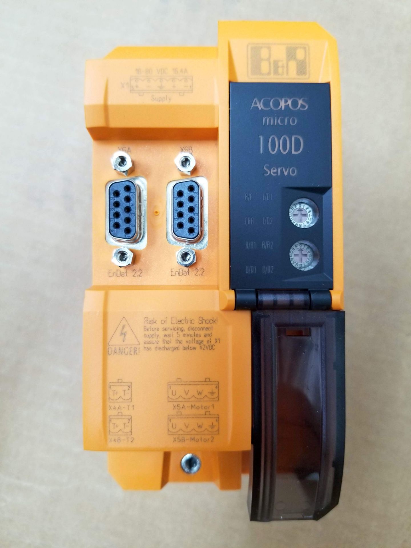 B&R ACOPOS MICRO 100D DUAL SERVO DRIVE 80VD100PD.C000-01 - Image 3 of 5