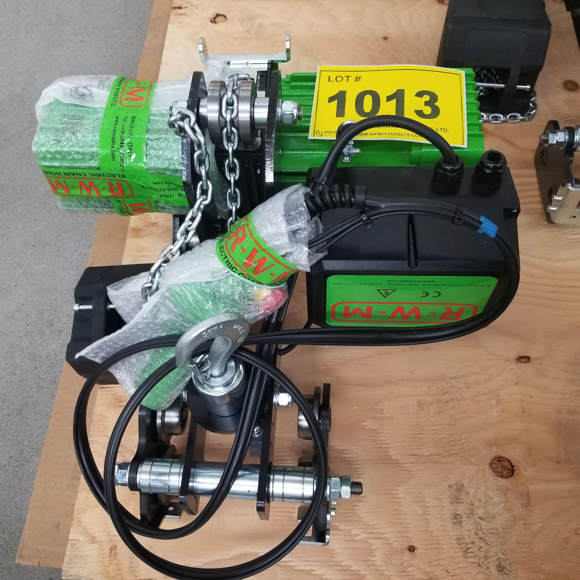 R.W.M. 250KG CAP. 3 PHASE ELECTRIC CHAIN HOIST 480V