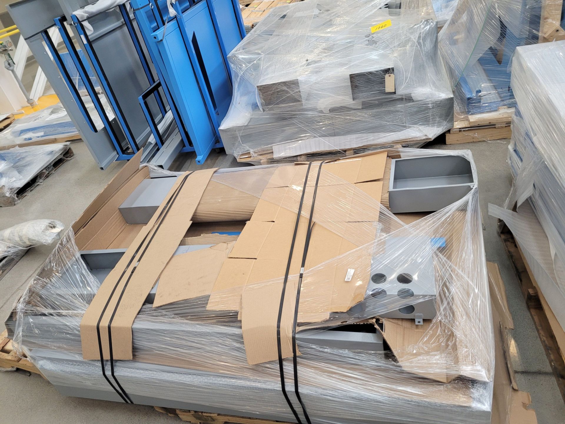 LOT - APPROX 15 PALLETS OF MACHINE BEAMS, GATES, EXTRUDER GUARDS, ROOF ASSMEBLYS, ENCLOSURES, - Image 10 of 10