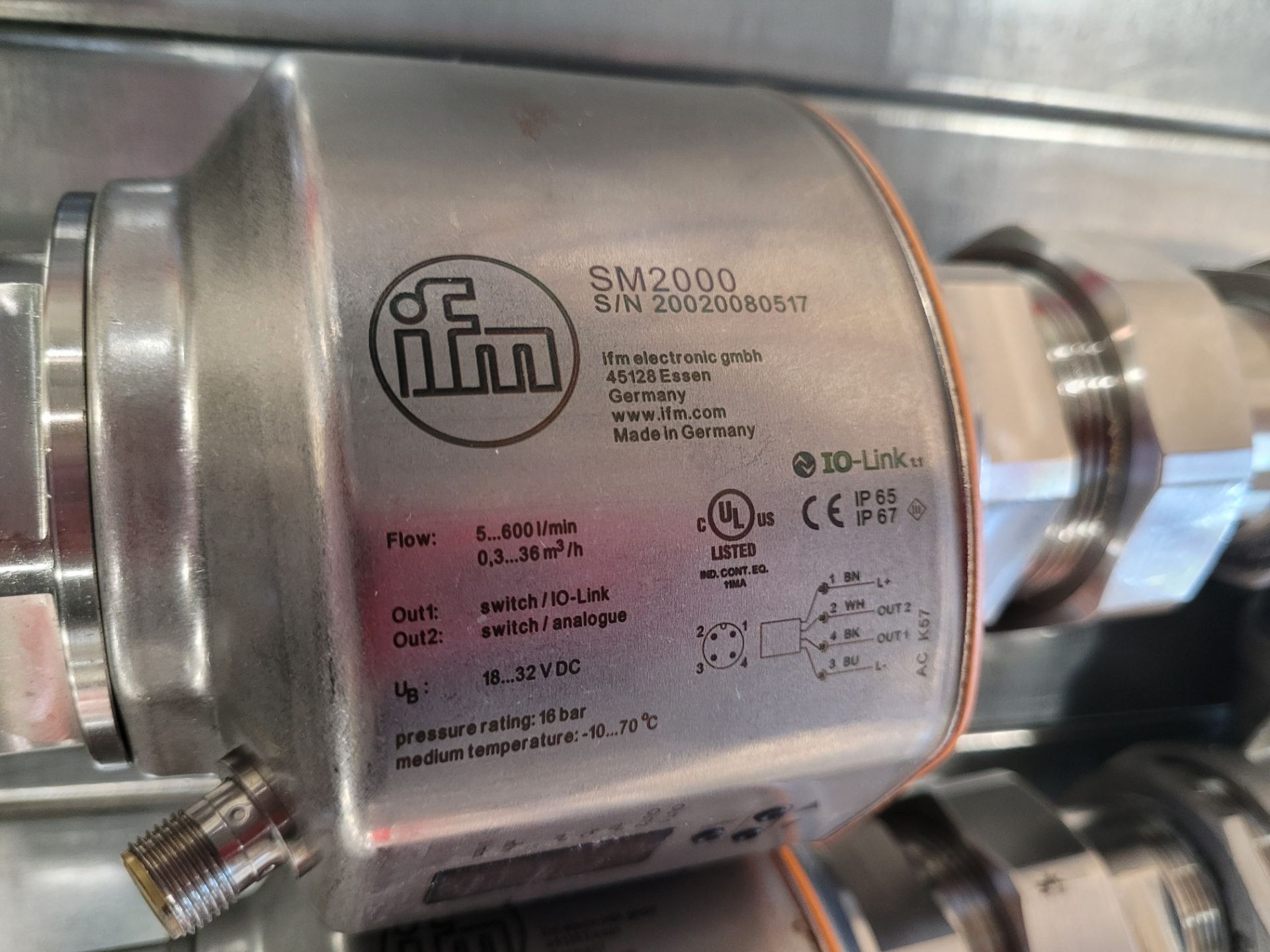 IFM SM2000 WATER FLOW VALVES - Image 3 of 4