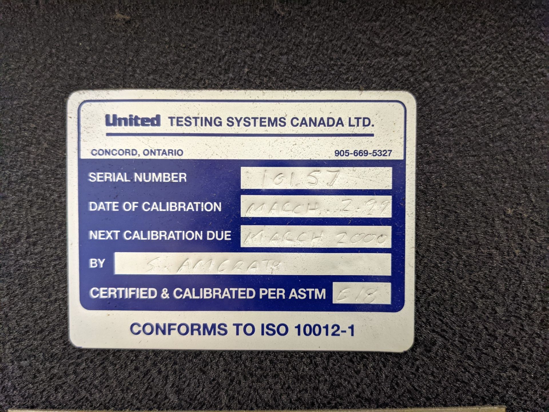 ROCKWELL 855A HARDNESS TESTER - Image 7 of 9