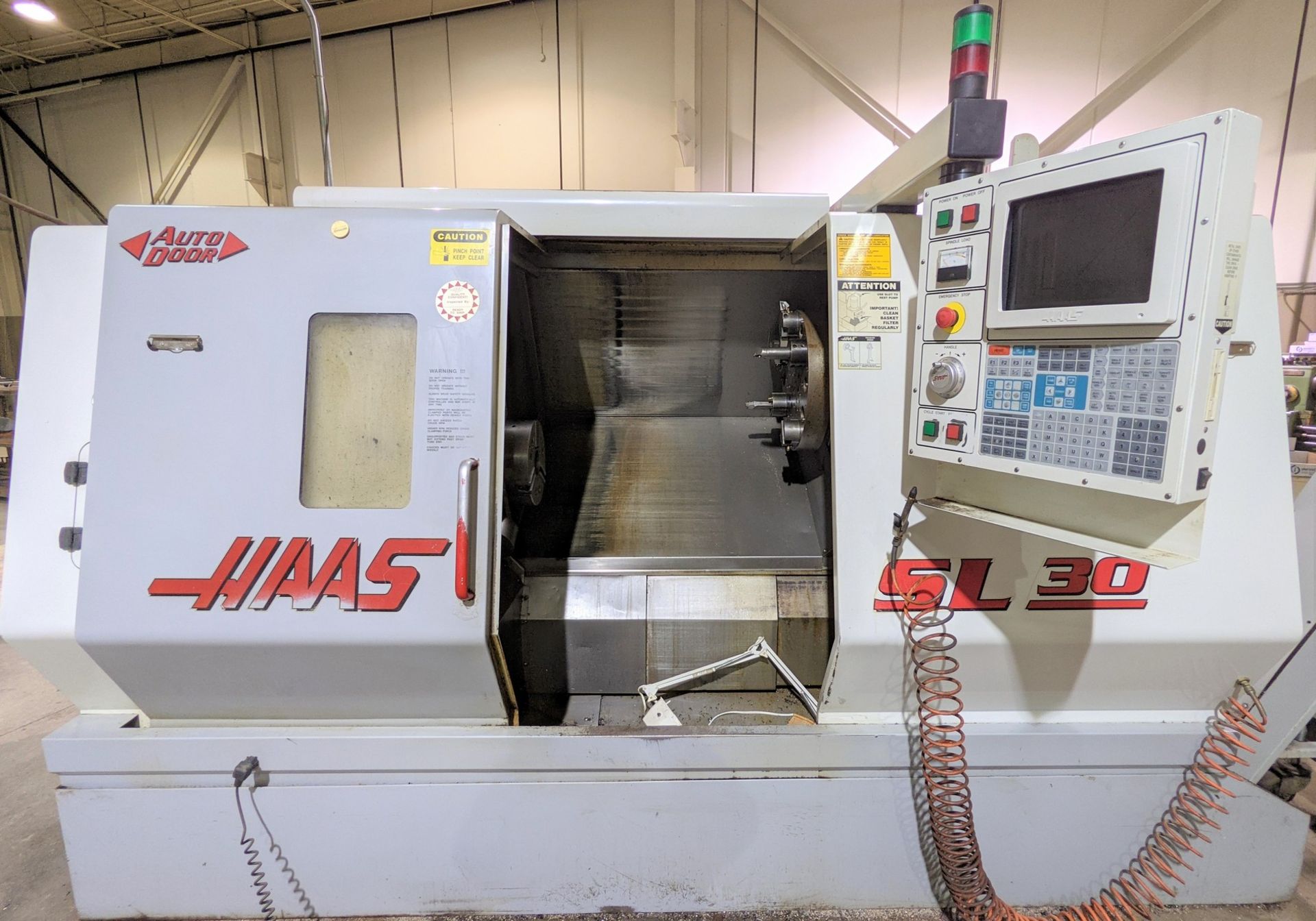 2000 HAAS SL-30T CNC LATHE, S/N 62806, CNC CONTROL, 10” 3-JAW CHUCK, TOOL PRESETTER, 12-STATION - Image 3 of 23