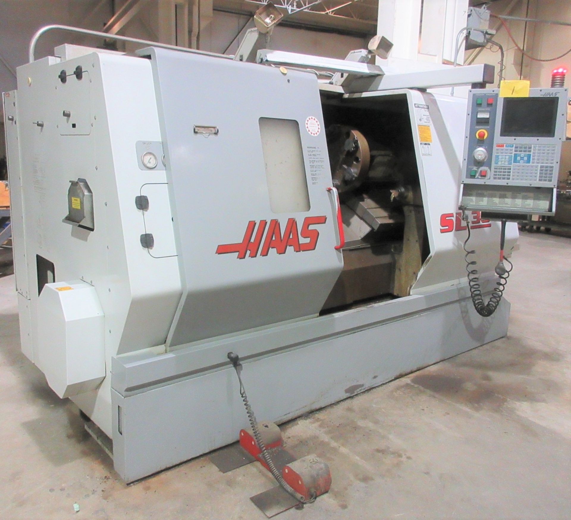2002 HAAS SL-30T CNC LATHE, S/N 64801, CNC CONTROL, 10” 3-JAW CHUCK, TOOL PRESETTER, 12-STATION - Image 2 of 20