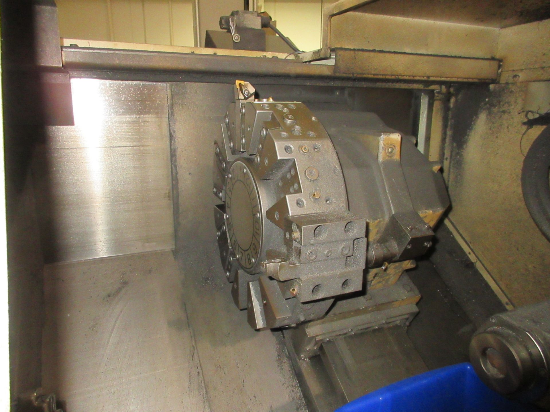 OKUMA CADET LNC8 CNC LATHE, S/N D284, CNC CONTROL, 9” 3-JAW CHUCK, 12-STATION TURRET, TAILSTOCK, - Image 6 of 19