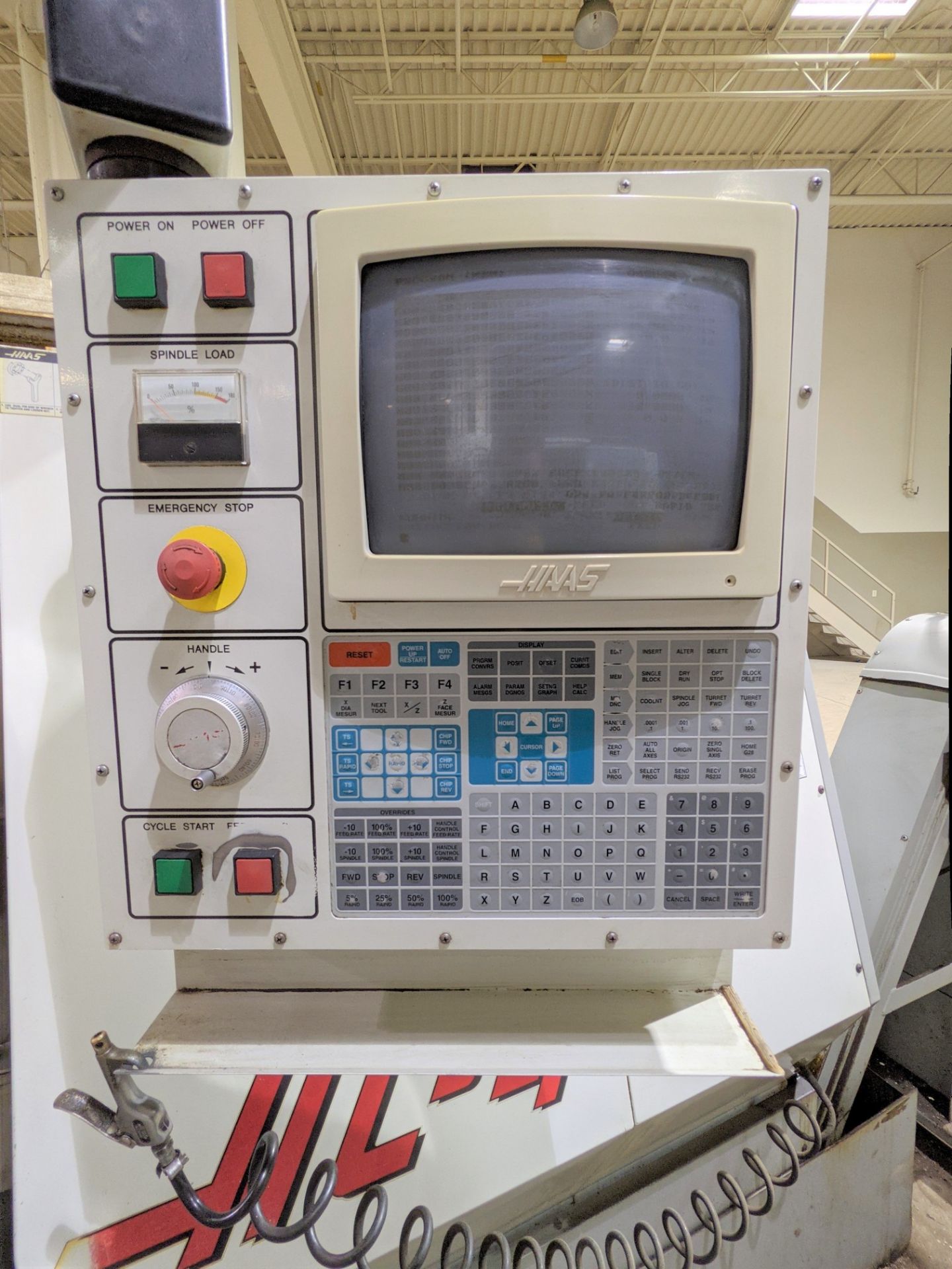 HAAS HL4 CNC LATHE, S/N 61664, CNC CONTROL, 10” 3-JAW CHUCK, TOOL PRESETTER, 12-STATION TURRET, - Image 7 of 21