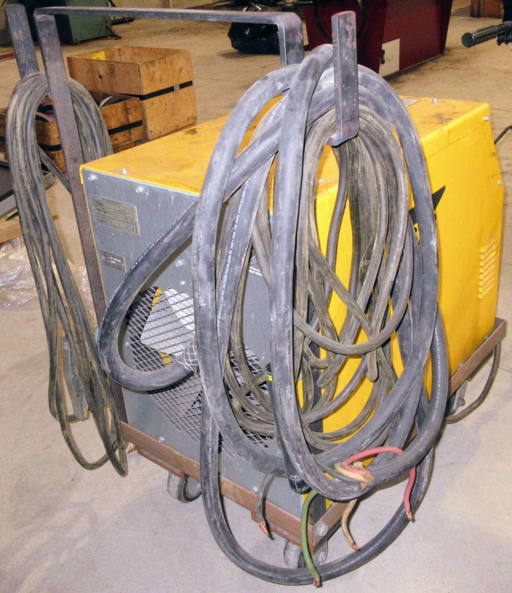ESAB 653CVCC MIG WELDER W/ CABLES AND CART - Image 4 of 4
