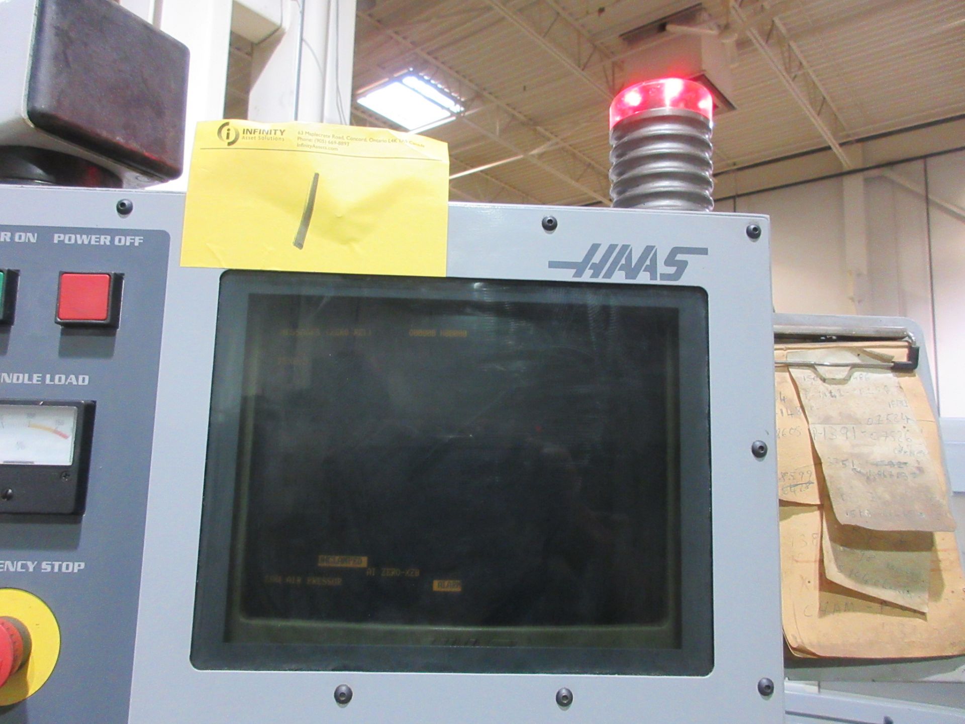 2002 HAAS SL-30T CNC LATHE, S/N 64801, CNC CONTROL, 10” 3-JAW CHUCK, TOOL PRESETTER, 12-STATION - Image 4 of 20