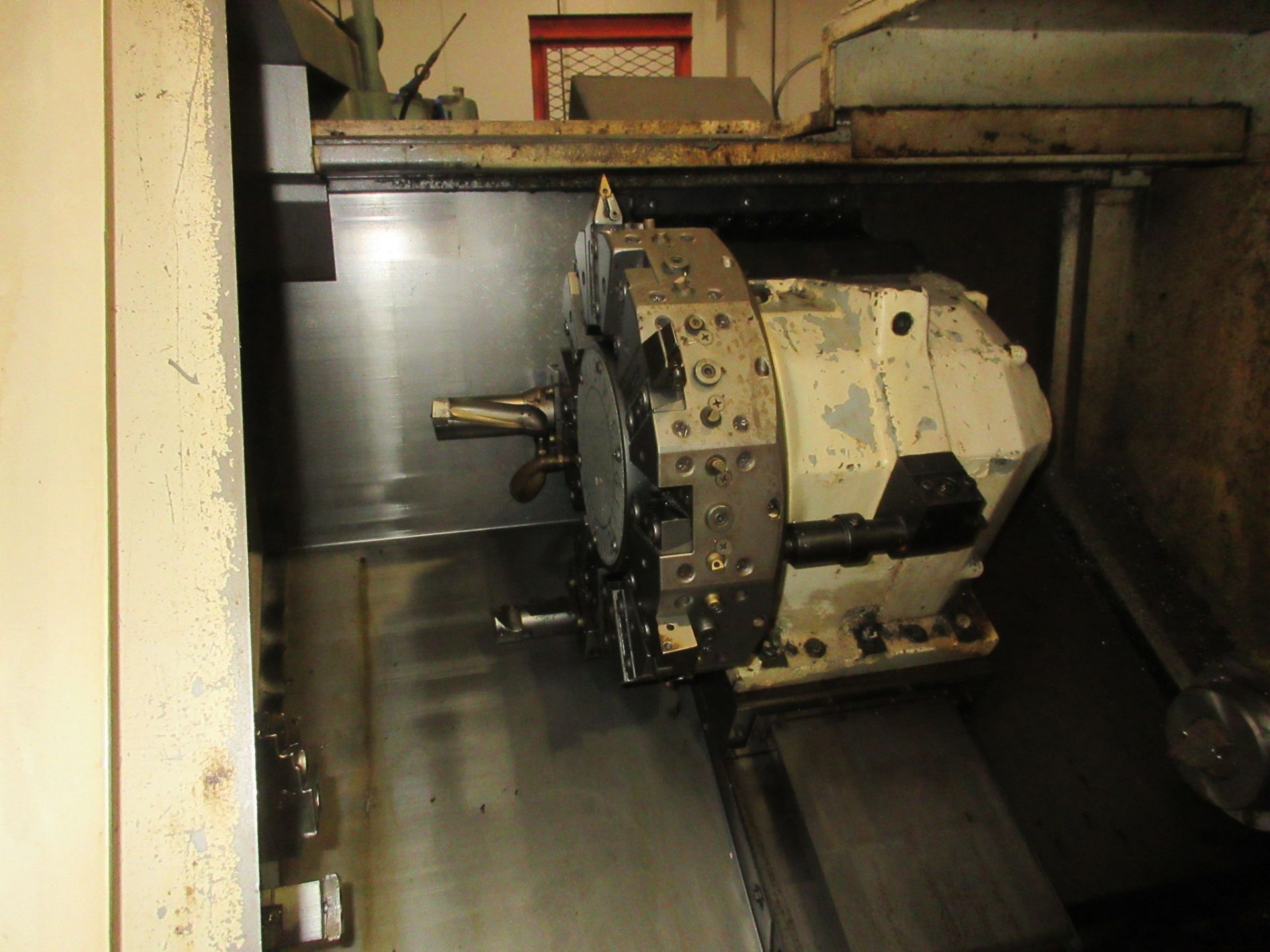 OKUMA CADET LNC8 CNC LATHE, S/N D976, OKUMA OSP700L CNC CONTROL, 9” 3-JAW CHUCK, 12-STATION - Image 6 of 22