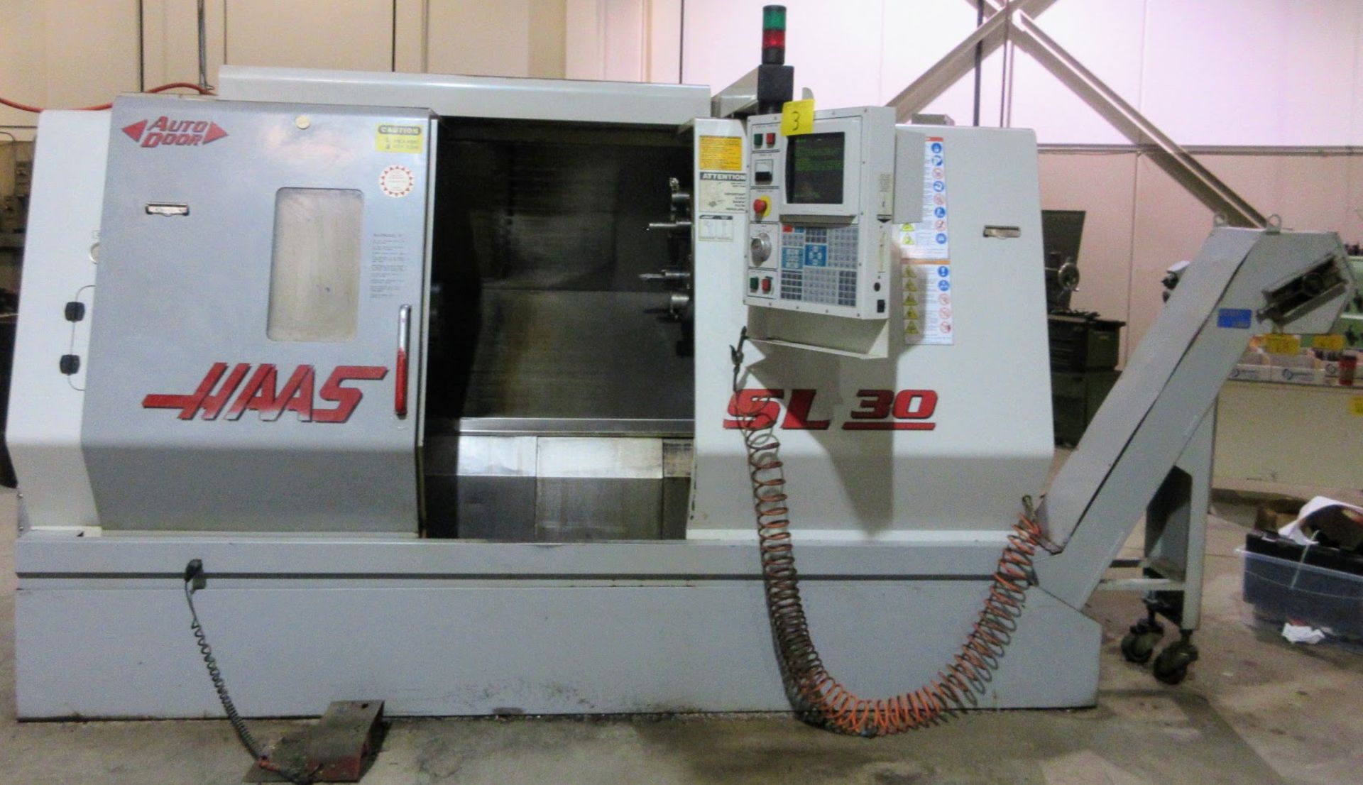 2000 HAAS SL-30T CNC LATHE, S/N 62806, CNC CONTROL, 10” 3-JAW CHUCK, TOOL PRESETTER, 12-STATION - Image 15 of 23