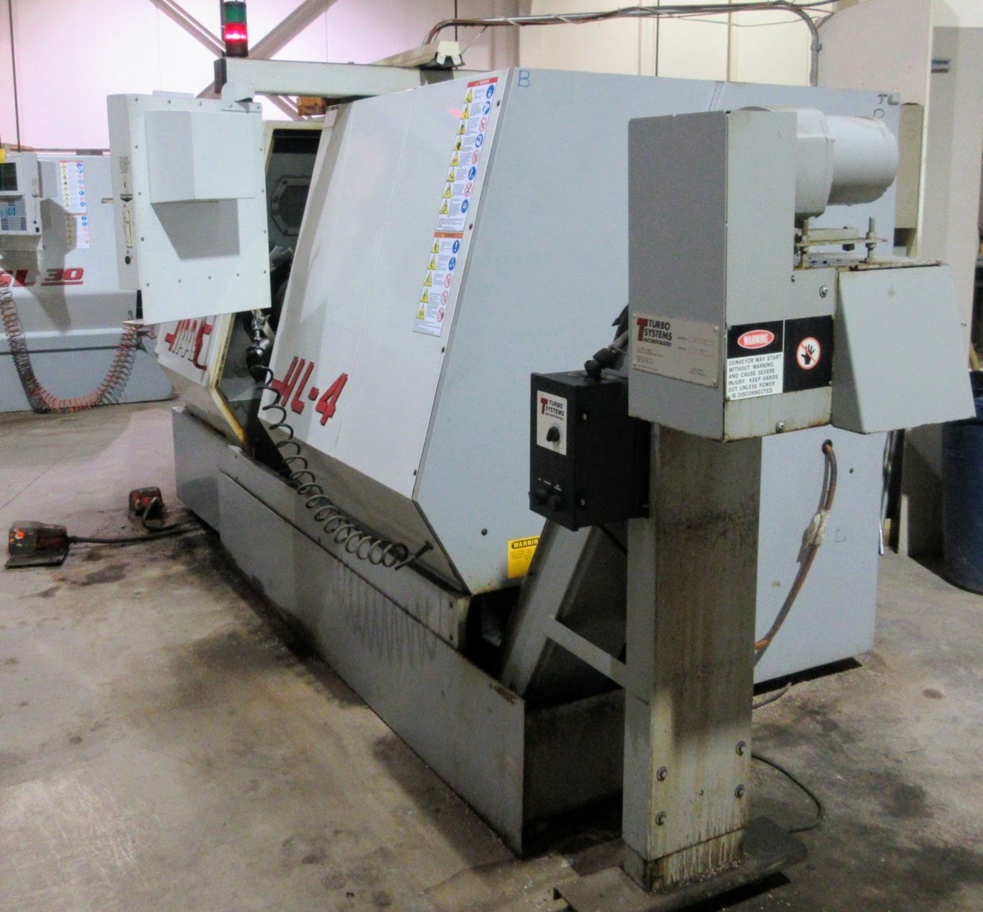 HAAS HL4 CNC LATHE, S/N 61664, CNC CONTROL, 10” 3-JAW CHUCK, TOOL PRESETTER, 12-STATION TURRET, - Image 16 of 21