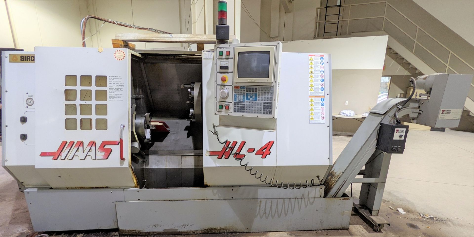 HAAS HL4 CNC LATHE, S/N 61664, CNC CONTROL, 10” 3-JAW CHUCK, TOOL PRESETTER, 12-STATION TURRET,