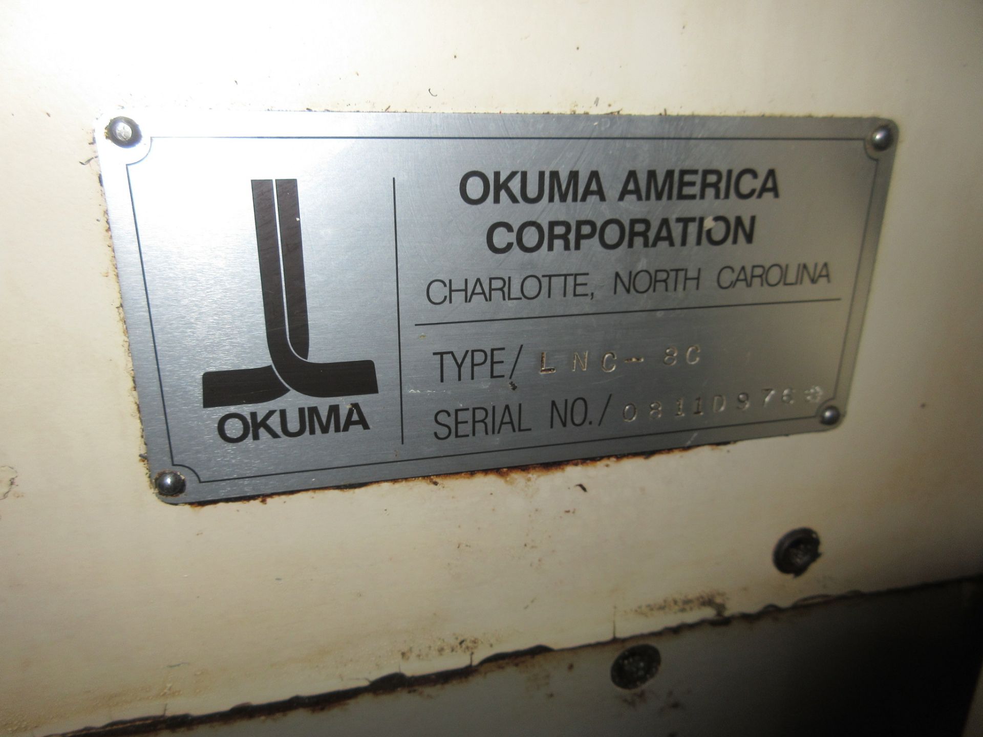 OKUMA CADET LNC8 CNC LATHE, S/N D976, OKUMA OSP700L CNC CONTROL, 9” 3-JAW CHUCK, 12-STATION - Image 20 of 22
