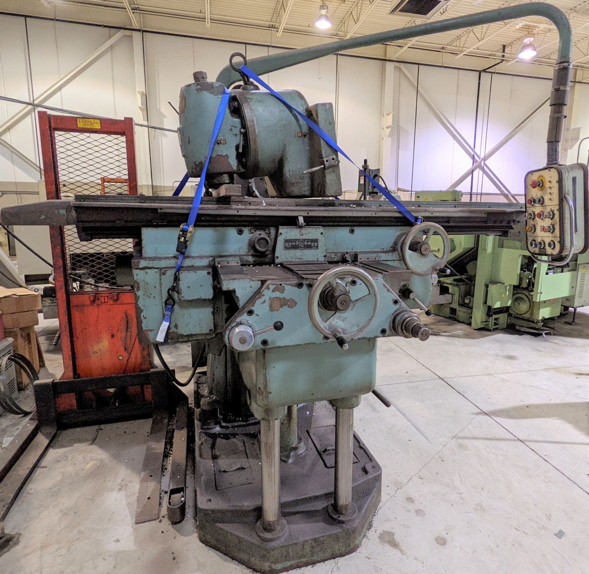 TOS FA5BH MILLING MACHINE, S/N 25928, 20HP, ARBOUR SUPPORTS, 18” X 80” TABLE