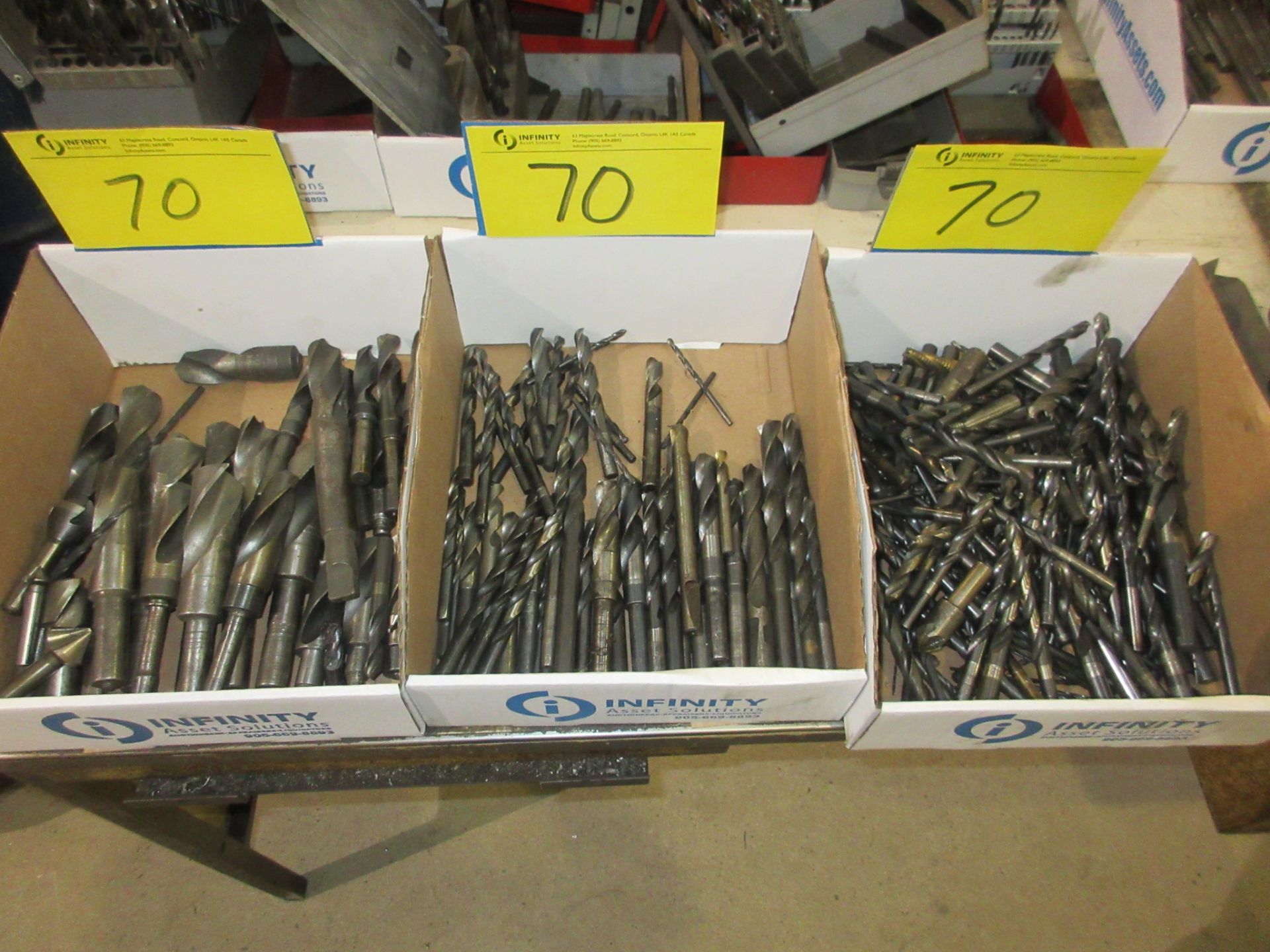 LOT OF (3) BOXES OF DRILL BITS