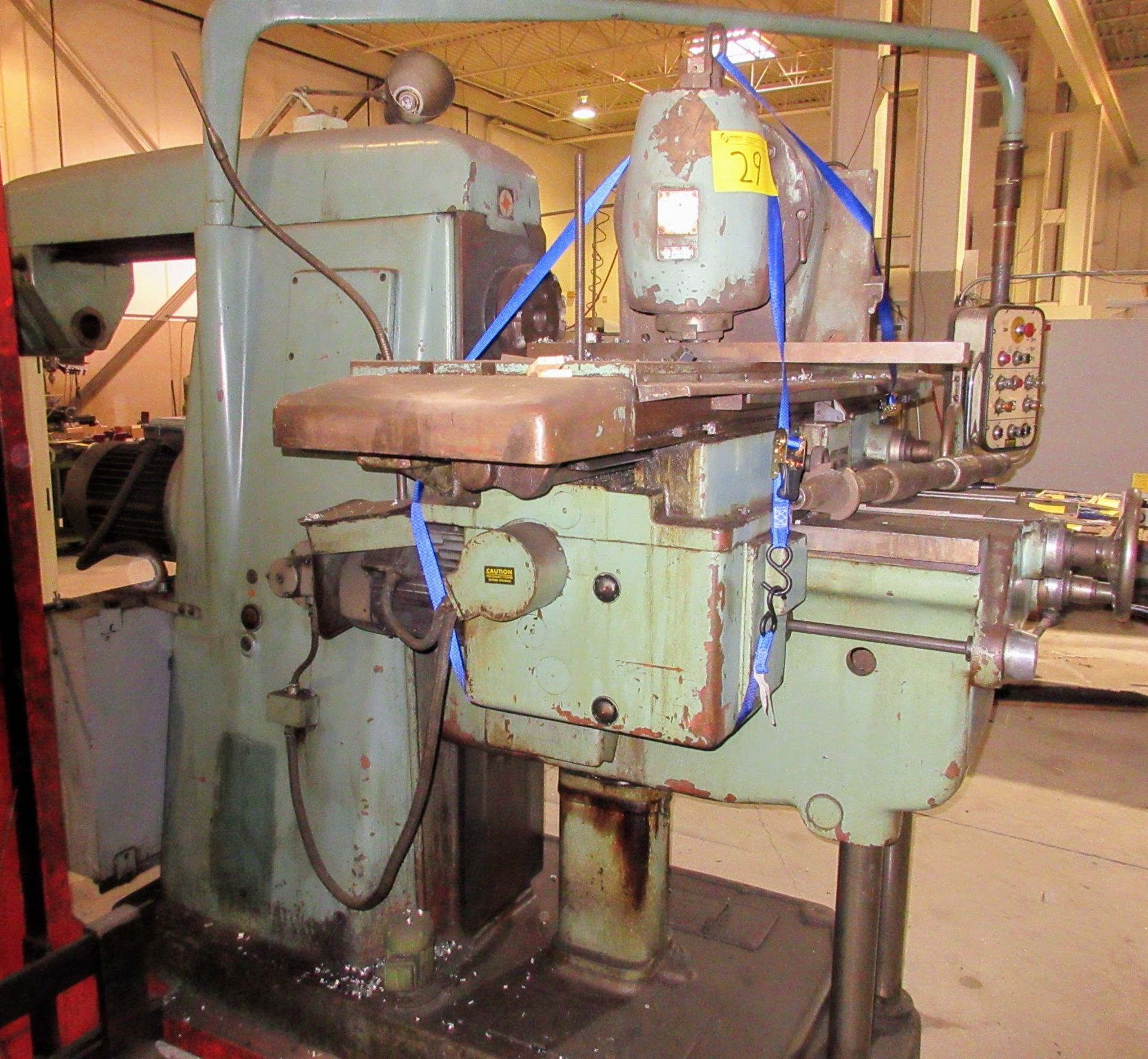 TOS FA5BH MILLING MACHINE, S/N 25928, 20HP, ARBOUR SUPPORTS, 18” X 80” TABLE - Image 11 of 16