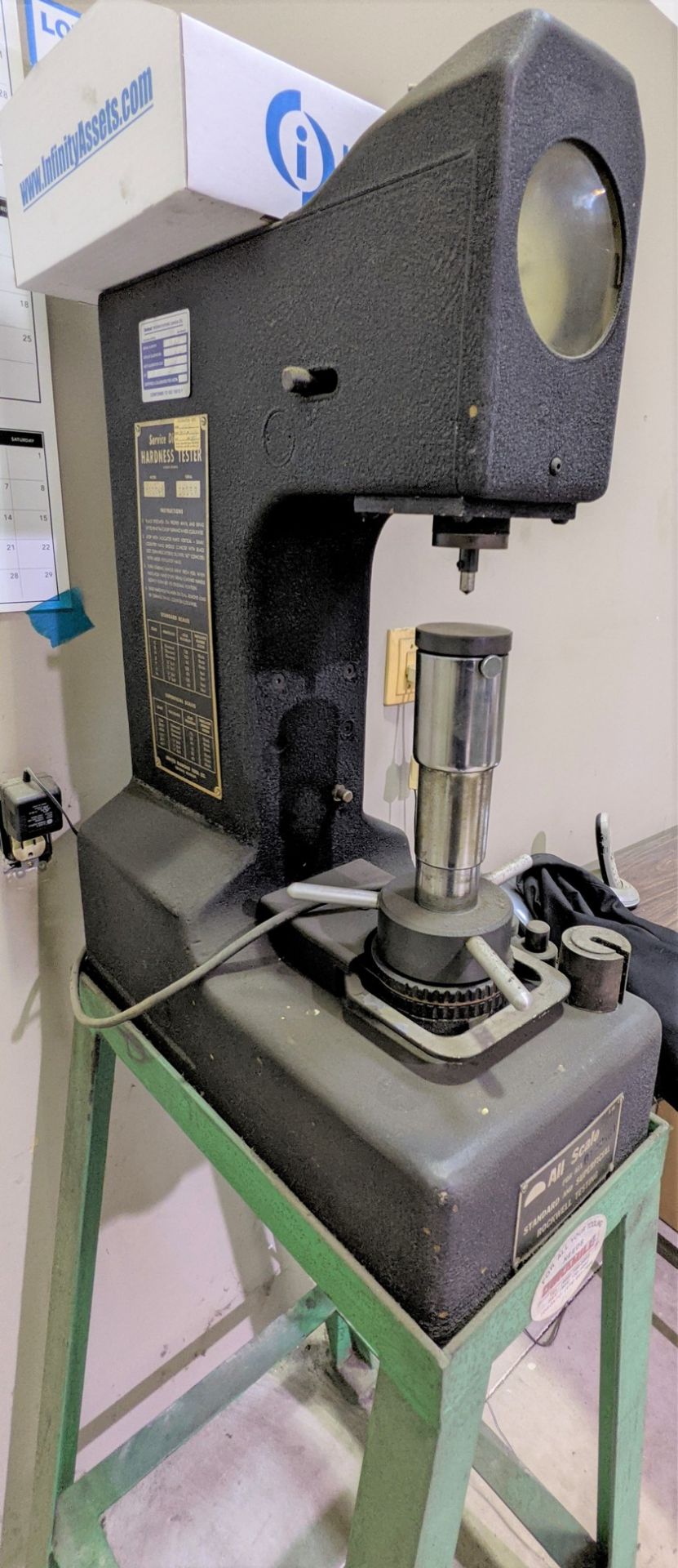 ROCKWELL 855A HARDNESS TESTER