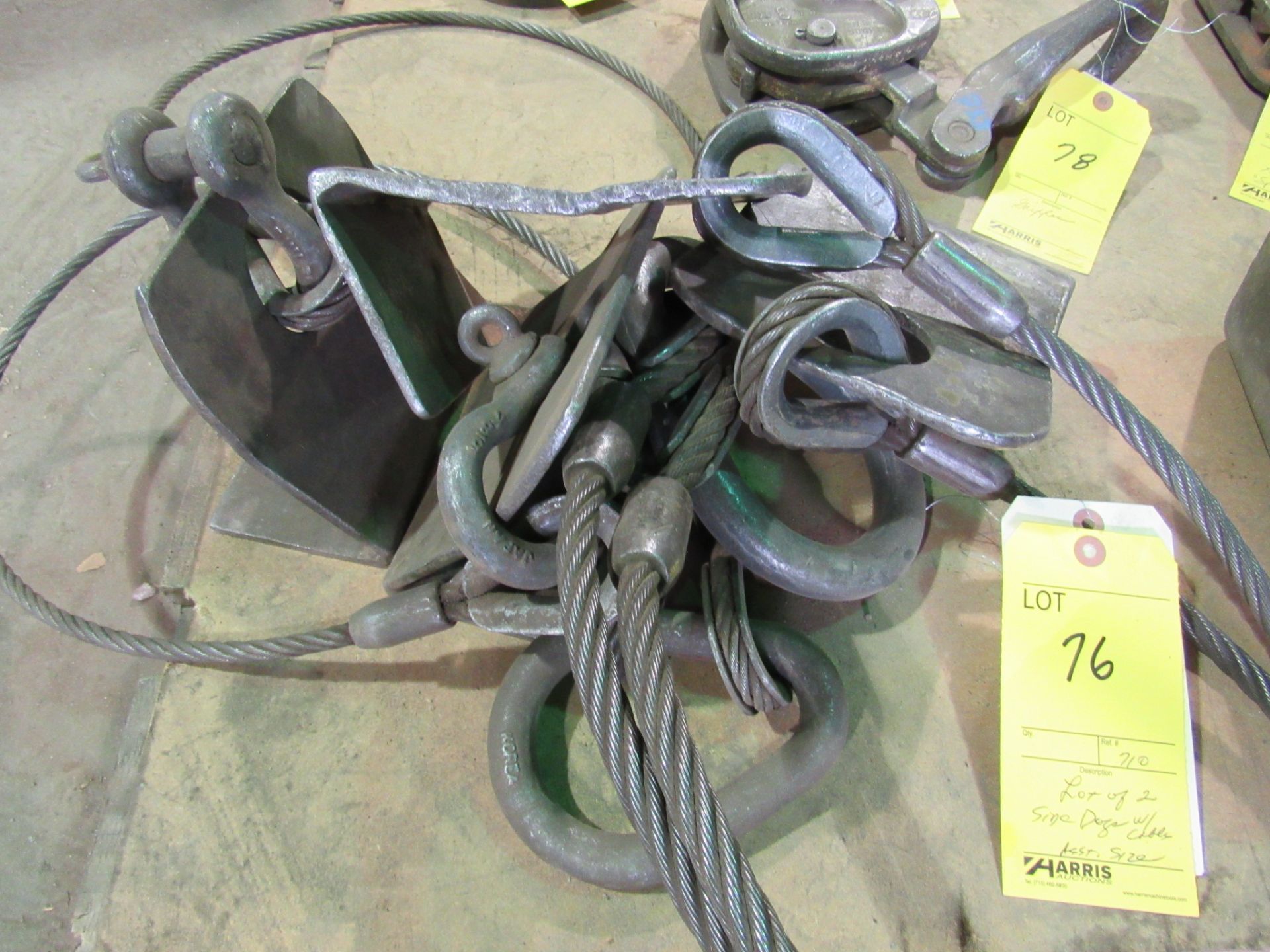 Lot: Side Dog with cable - 2 sizes - Image 2 of 2