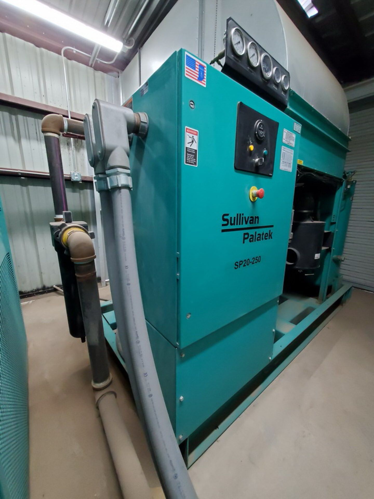 Sullivan Palatek SP20-250 Air Compressor 460V, 3PH, 60HZ, 250HP, 315/(13.8)A; 2,865hrs - Image 3 of 15