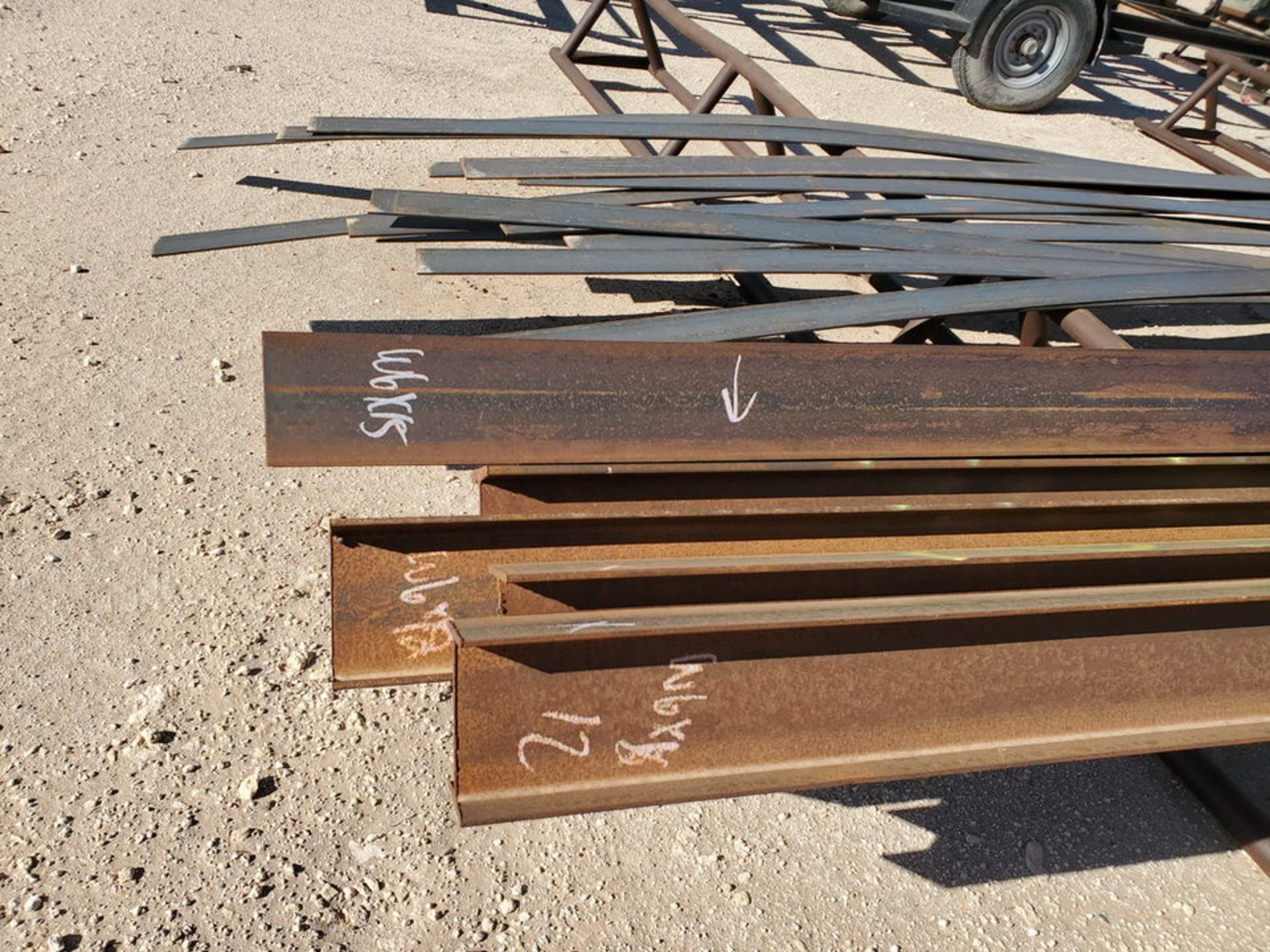 Flat Bar & I-Beams I-Beams 6" x 20'L; Flat Bar: 3" - 4" x 20'L - Image 3 of 9