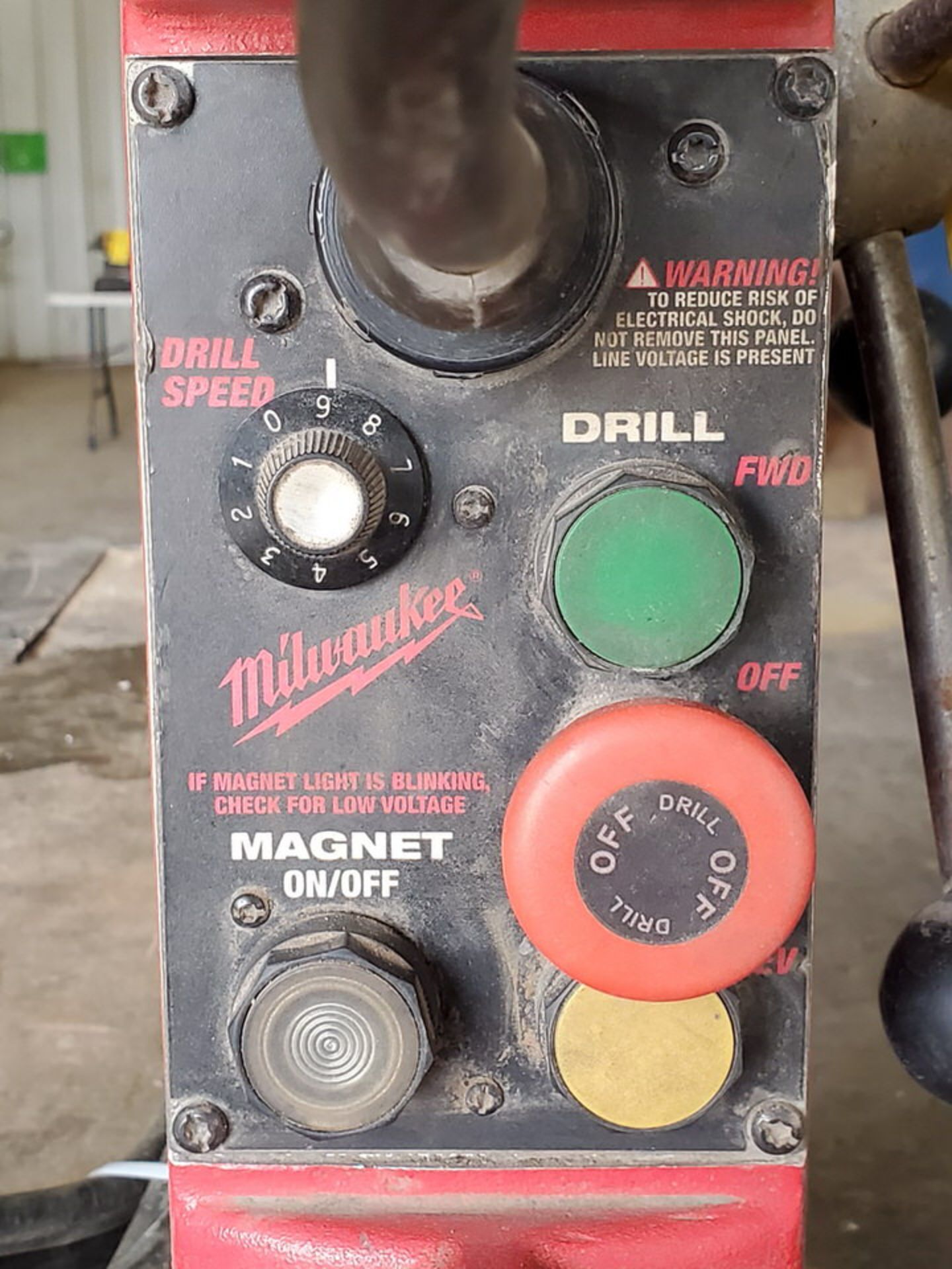 Milwaukee Mag Drill 120V, 12.5A, 60HZ, 250/500RPM - Image 4 of 5