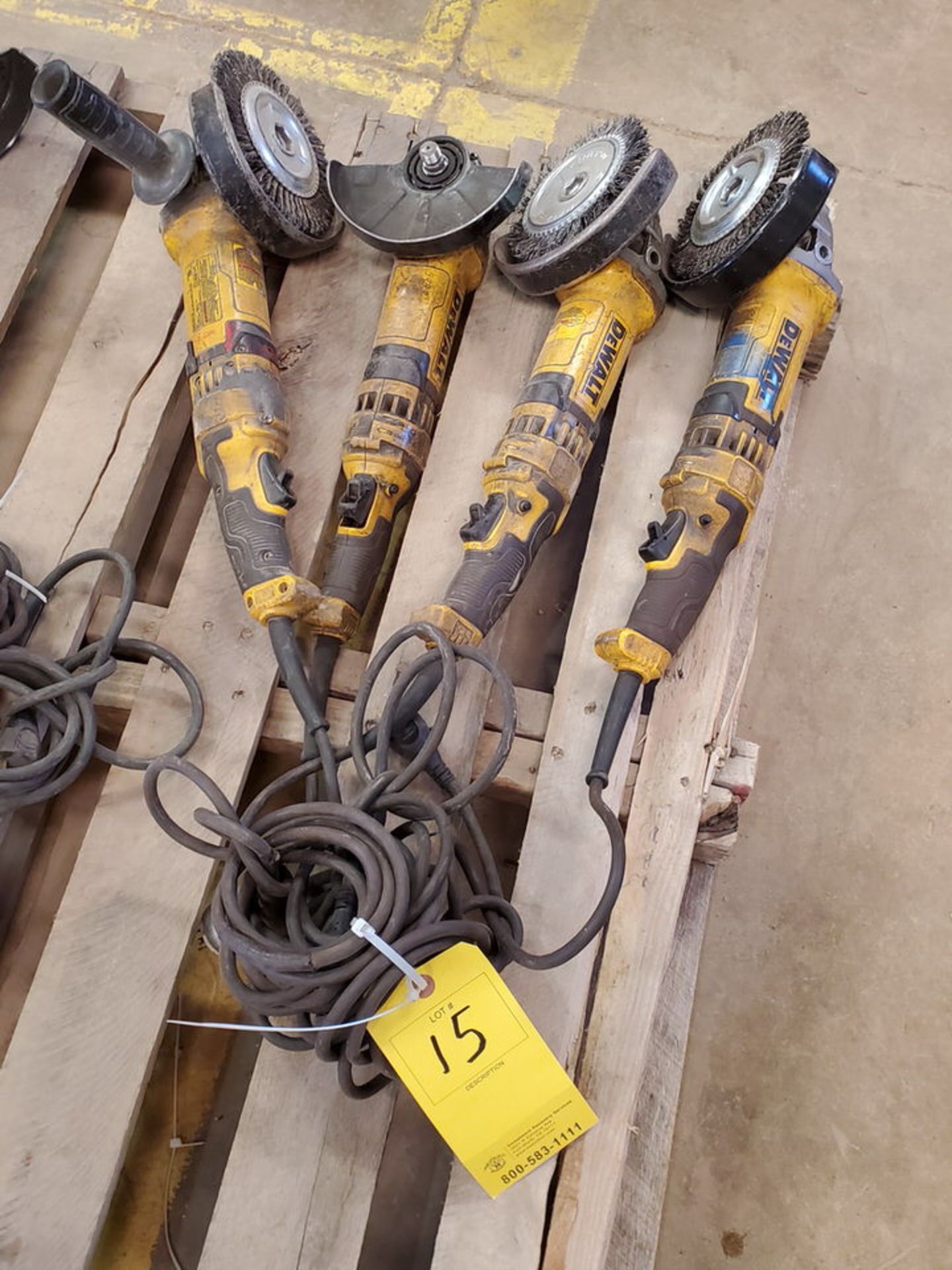 Dewalt (4) 6" Angle Grinders 120V, 12A