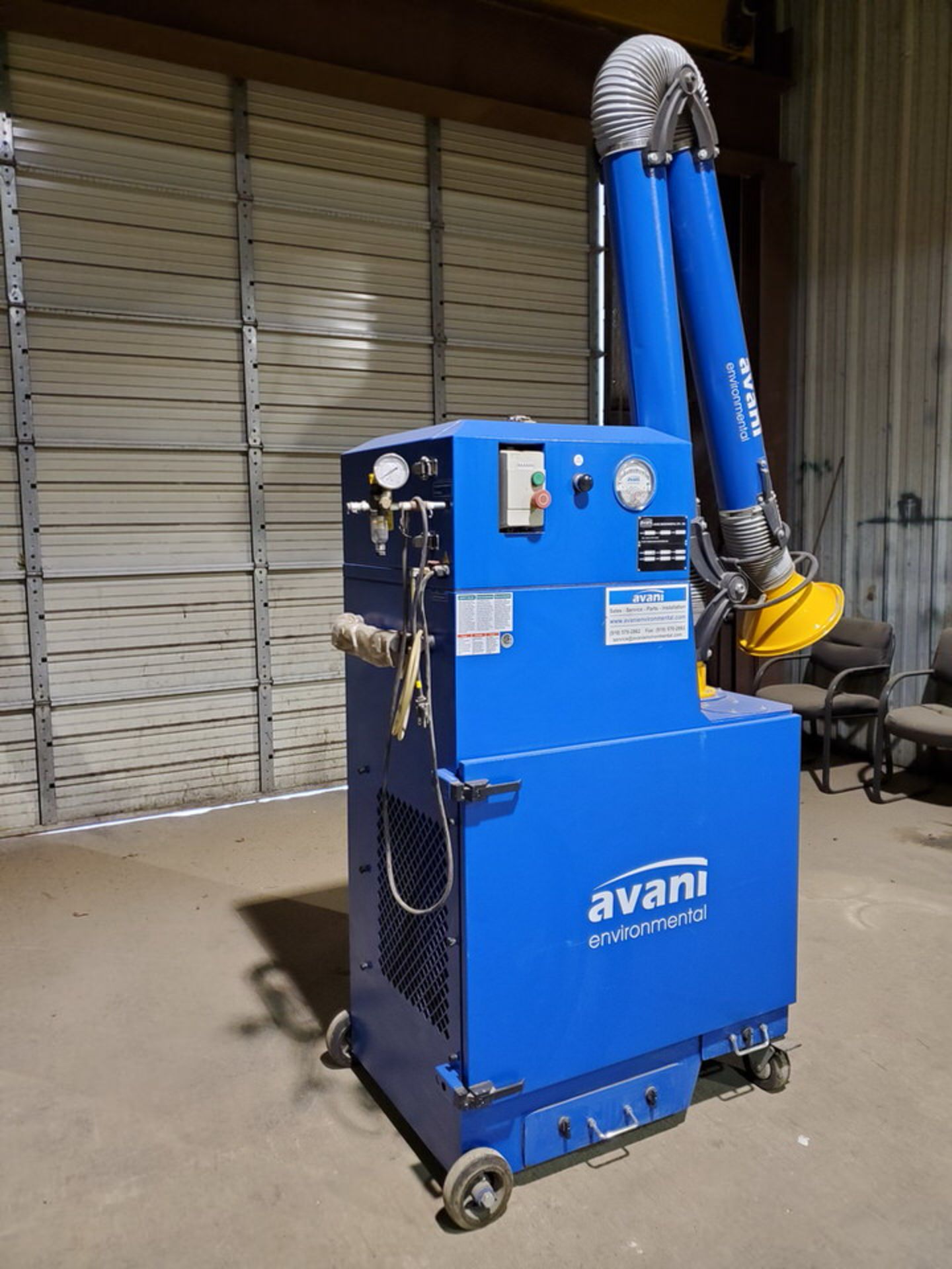 2017 Avanti SPC-2000 Portable Dust Collector 1-1/2HP, 120V, 60HZ, 1PH, 14A, 3450RPM