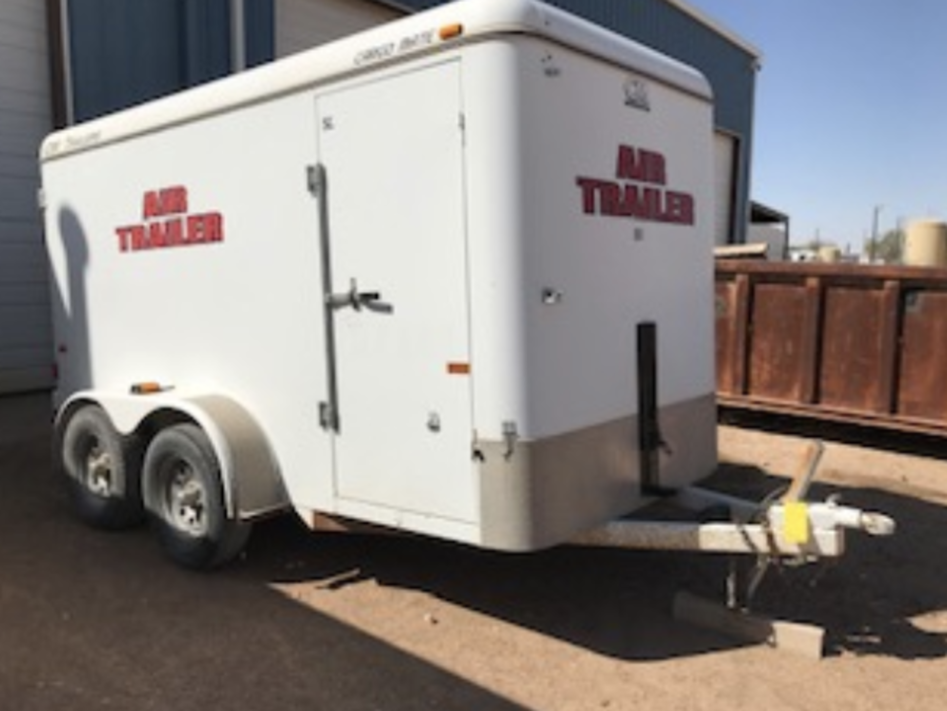 Enclosed Trailer, Misc Office Furniture, Metal File Cabinet, Air Tanks