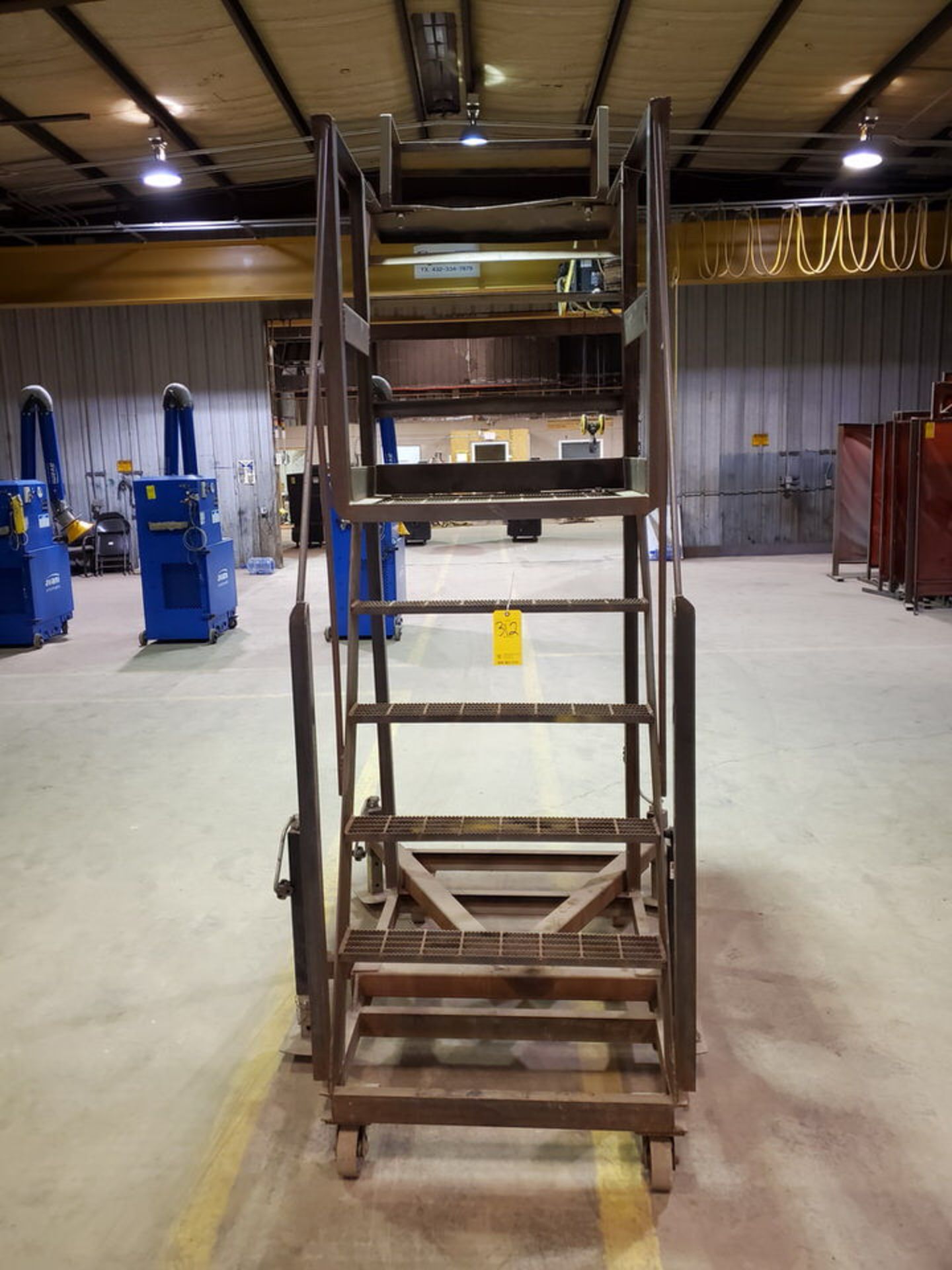 Stl 4-Step Roling Platform Ladder 6' x 4'6" x 10'H; 7K Cap. - Image 2 of 8
