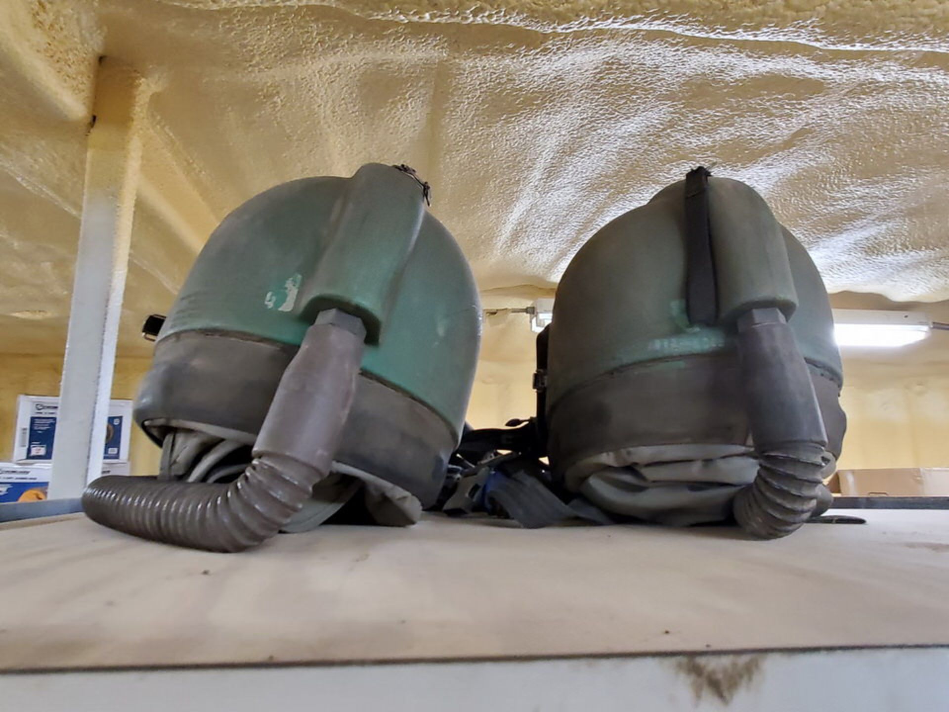 Nova Nova 2000 Respirator Blast Helmets W/ (2) NV2021 Breathing Air Tubes - Image 8 of 10
