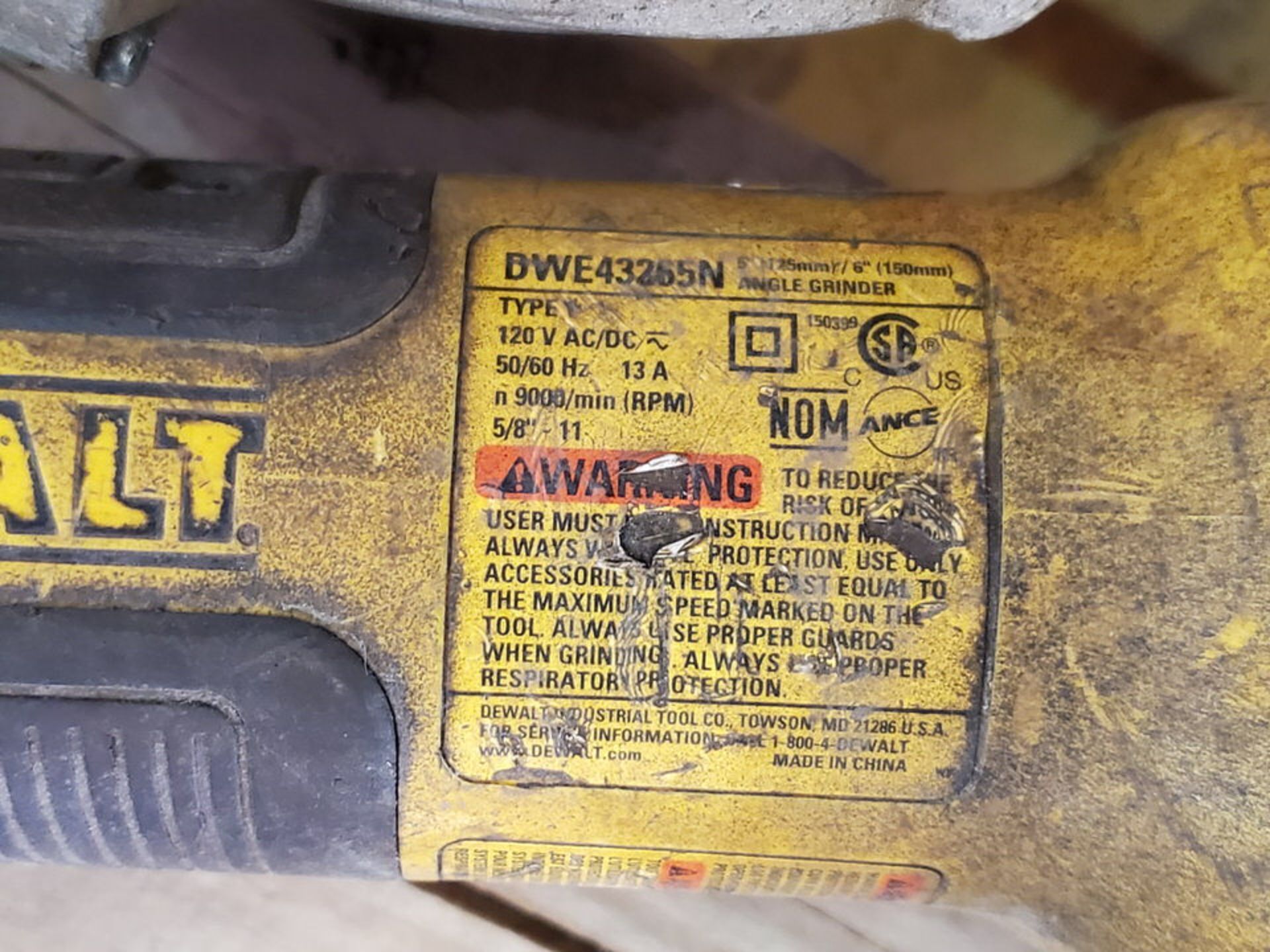 Dewalt (4) 6" Angle Grinders 120V, 12A - Image 5 of 5