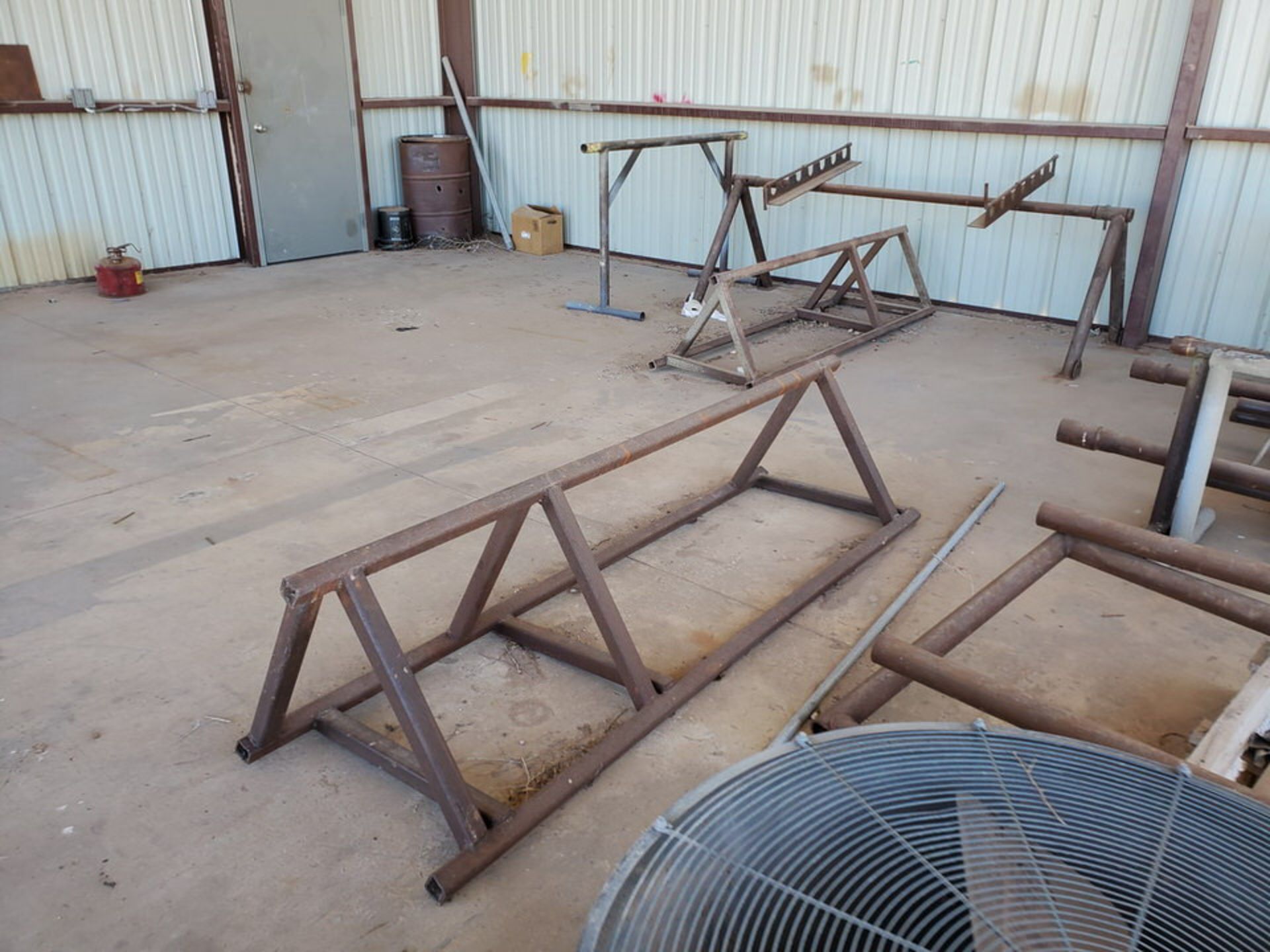 Misc. Matl. To Include But Not Limited To: 42" Drum Fan, Saw Horses, Welding Table, etc. - Image 7 of 10