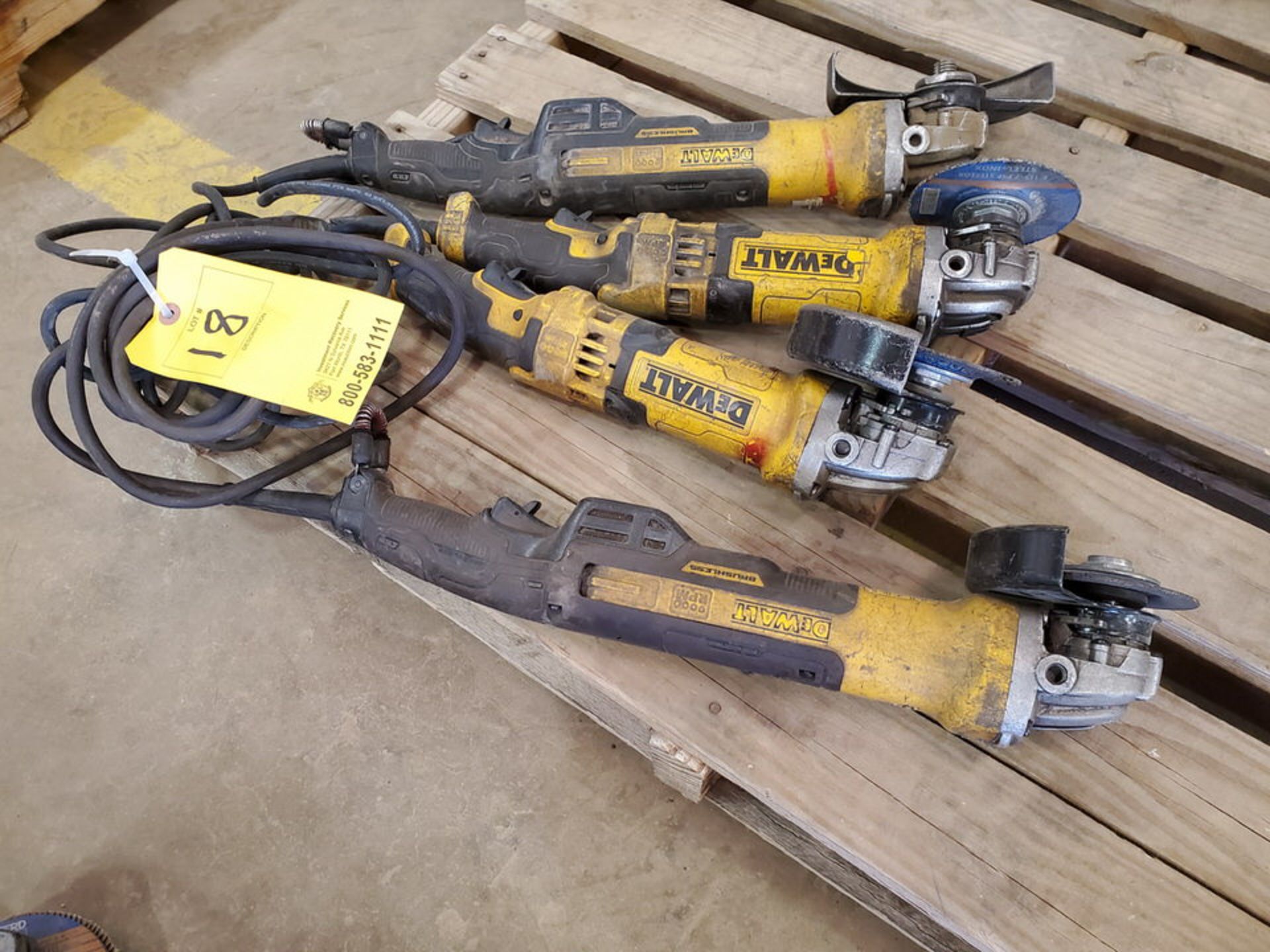 Dewalt (4) 6" Angle Grinders 120V, 12A