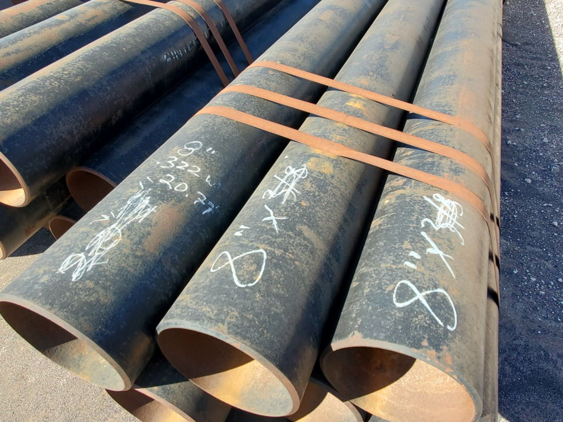 (40) Pipe 20'8"L, Sch 40 Std; 8" & 8" x 3/8"Thk - Image 8 of 10