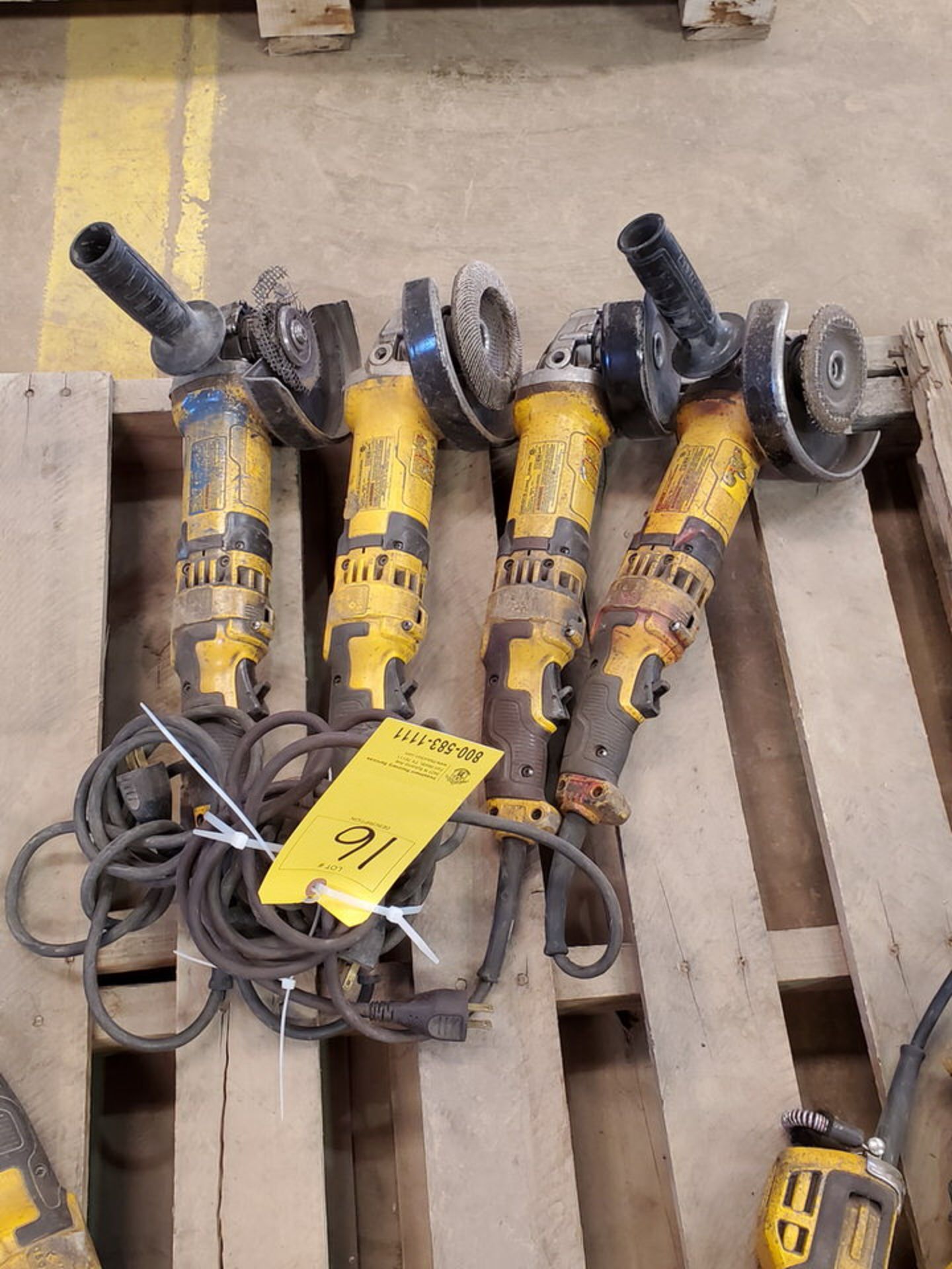 Dewalt (4) 6" Angle Grinders 120V, 12A